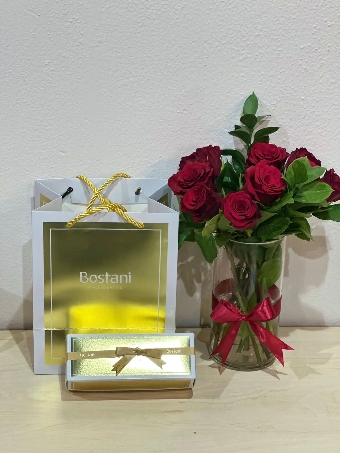 A Vase With Garden Chocolates