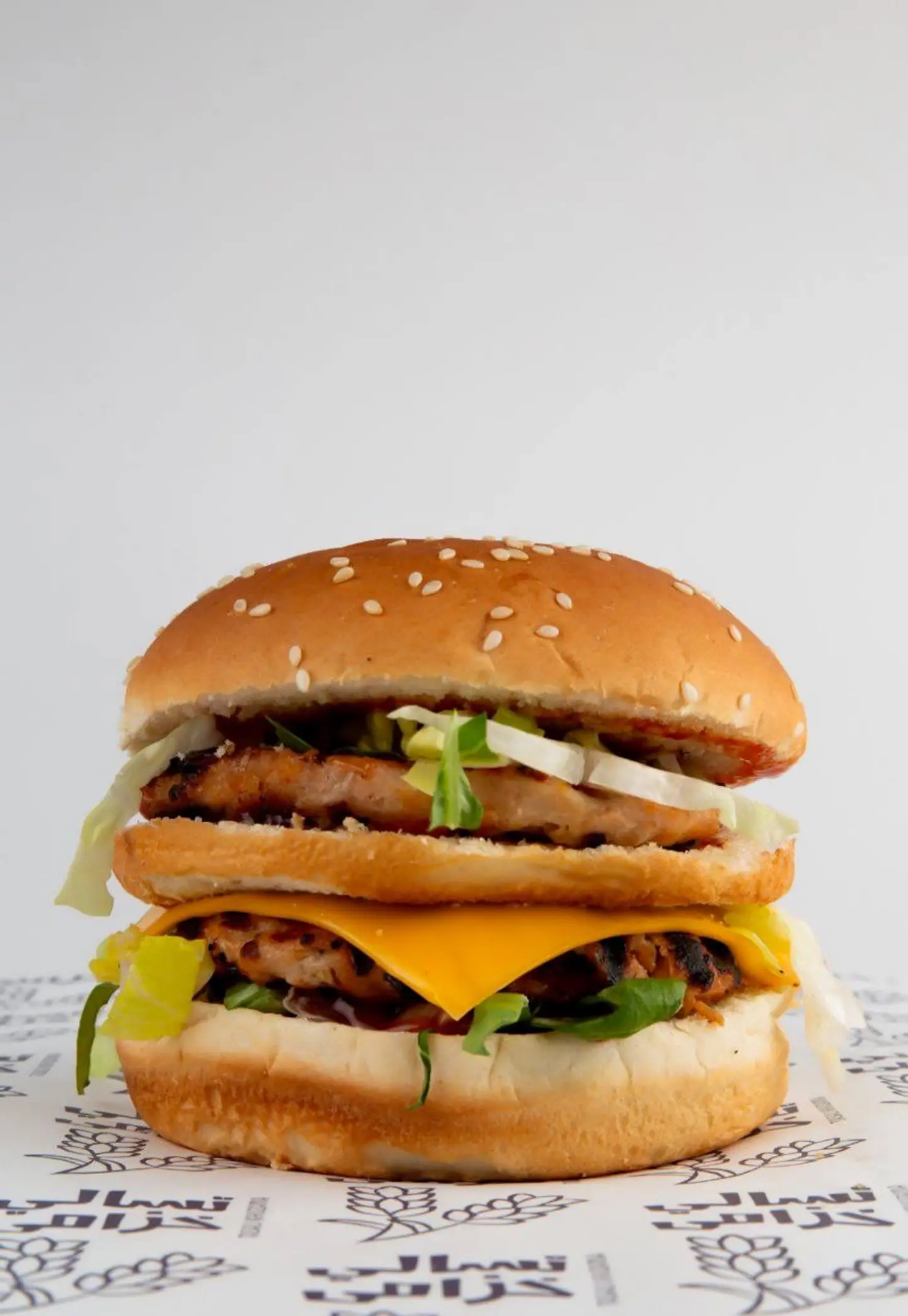 Double Grilled Chicken Burger