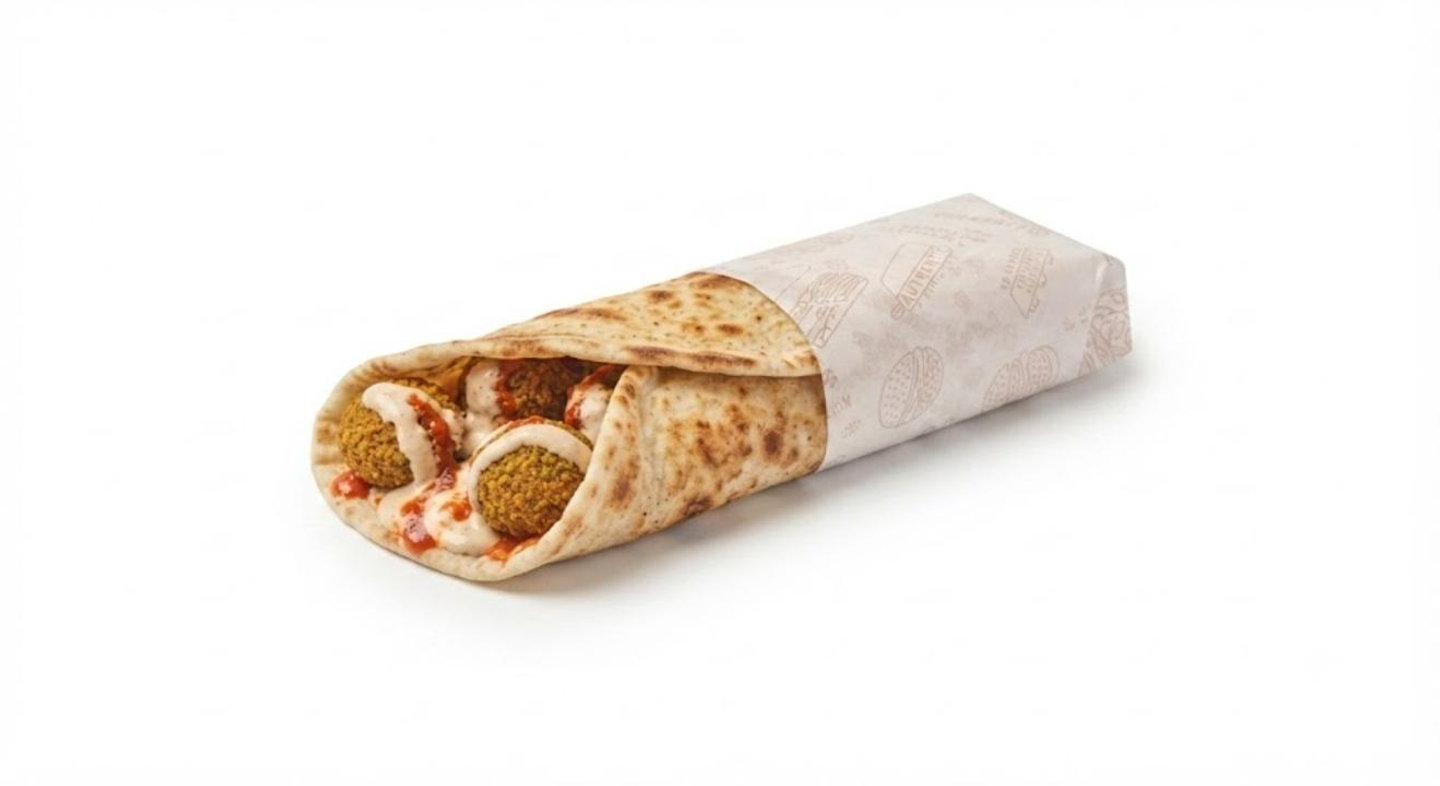 فطيرة فلافل مشكل