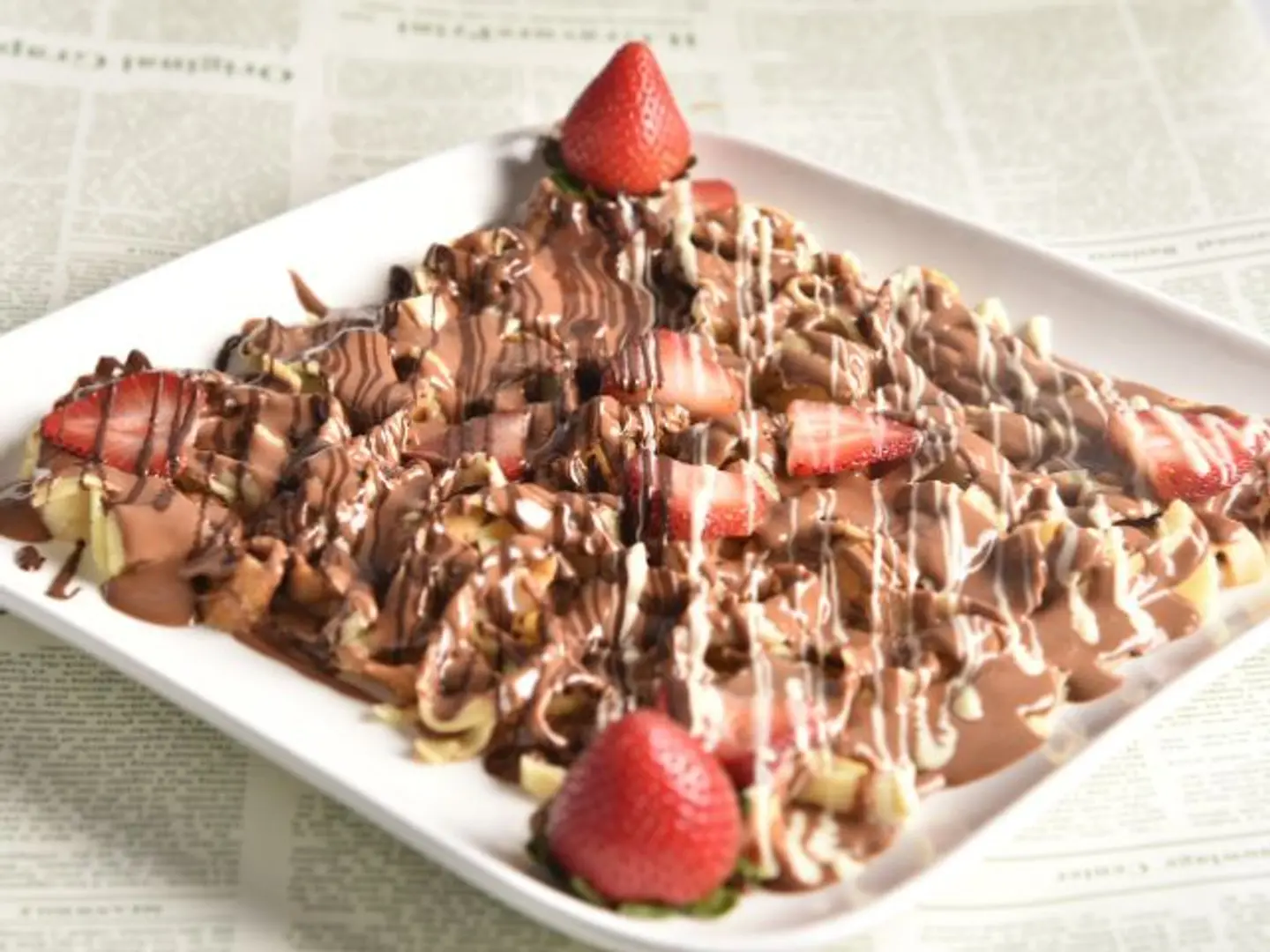 Belgian Chocolate Fettuccine Crepe