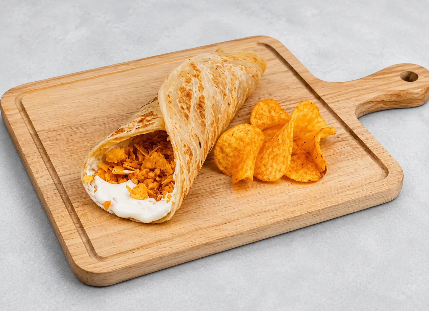 Chapati With Egg And Potatoes