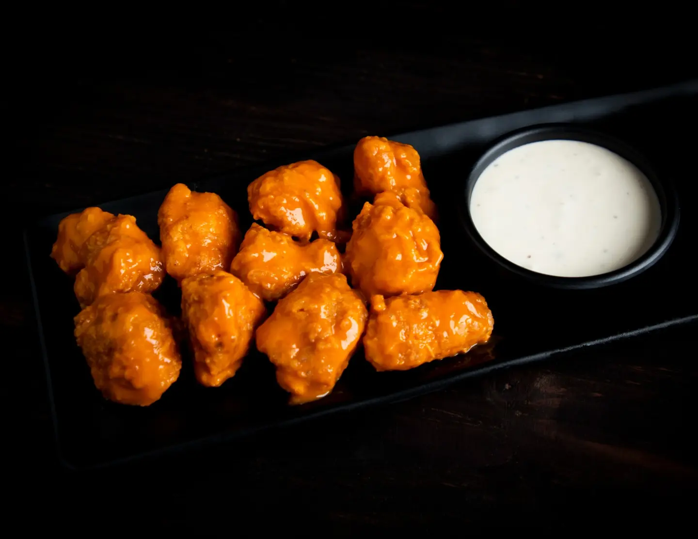 Buffalo Chicken Poppers