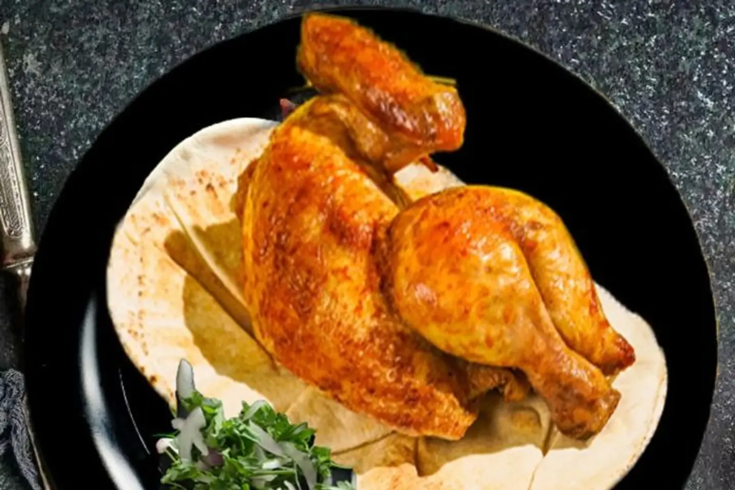 نصف دجاجة شواية سادة