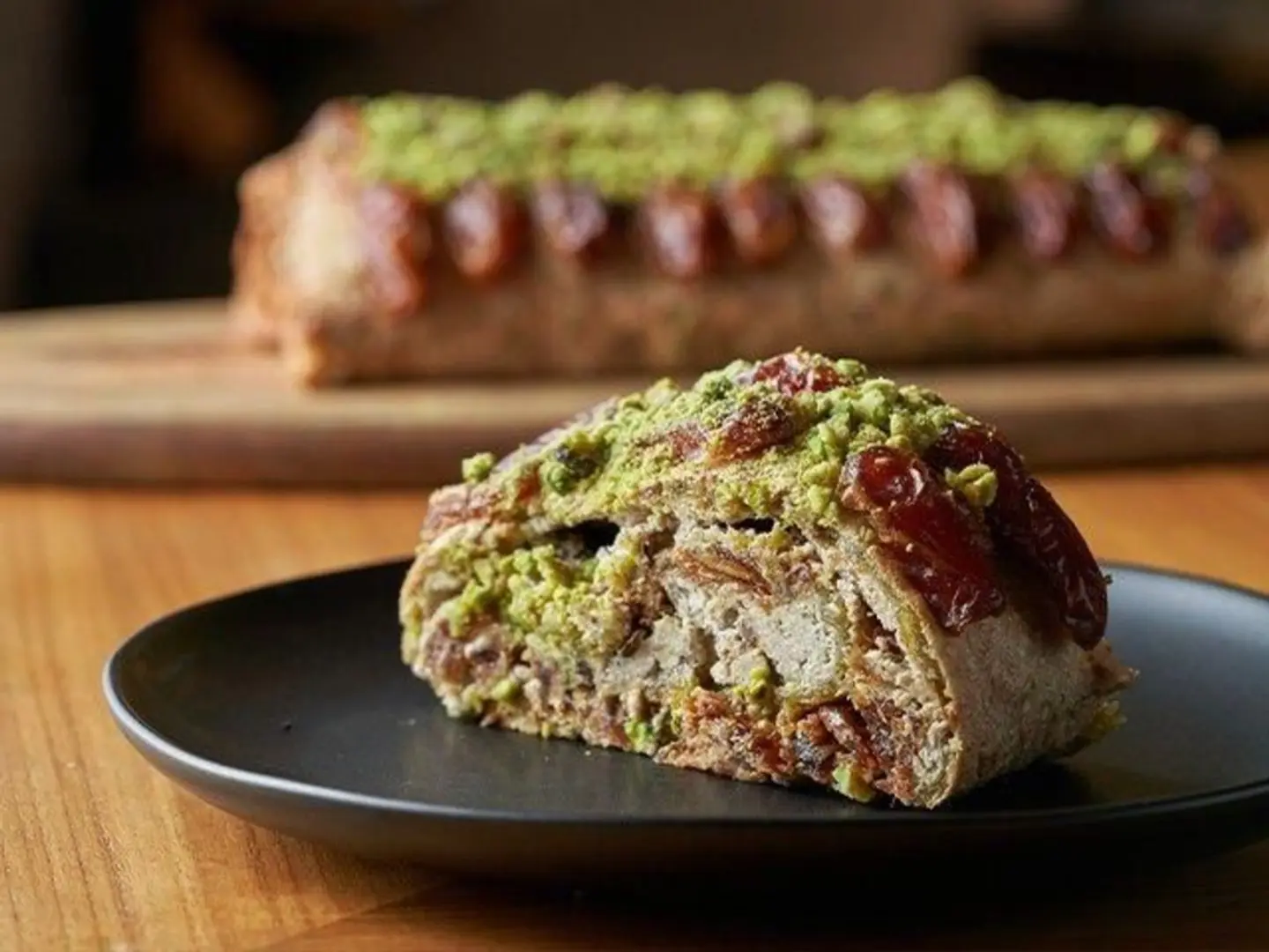 Date & Pistachio Roulade