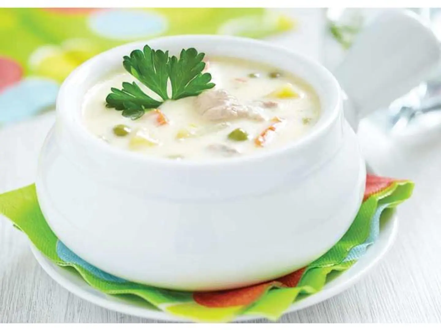 شوربة دجاج كريمة