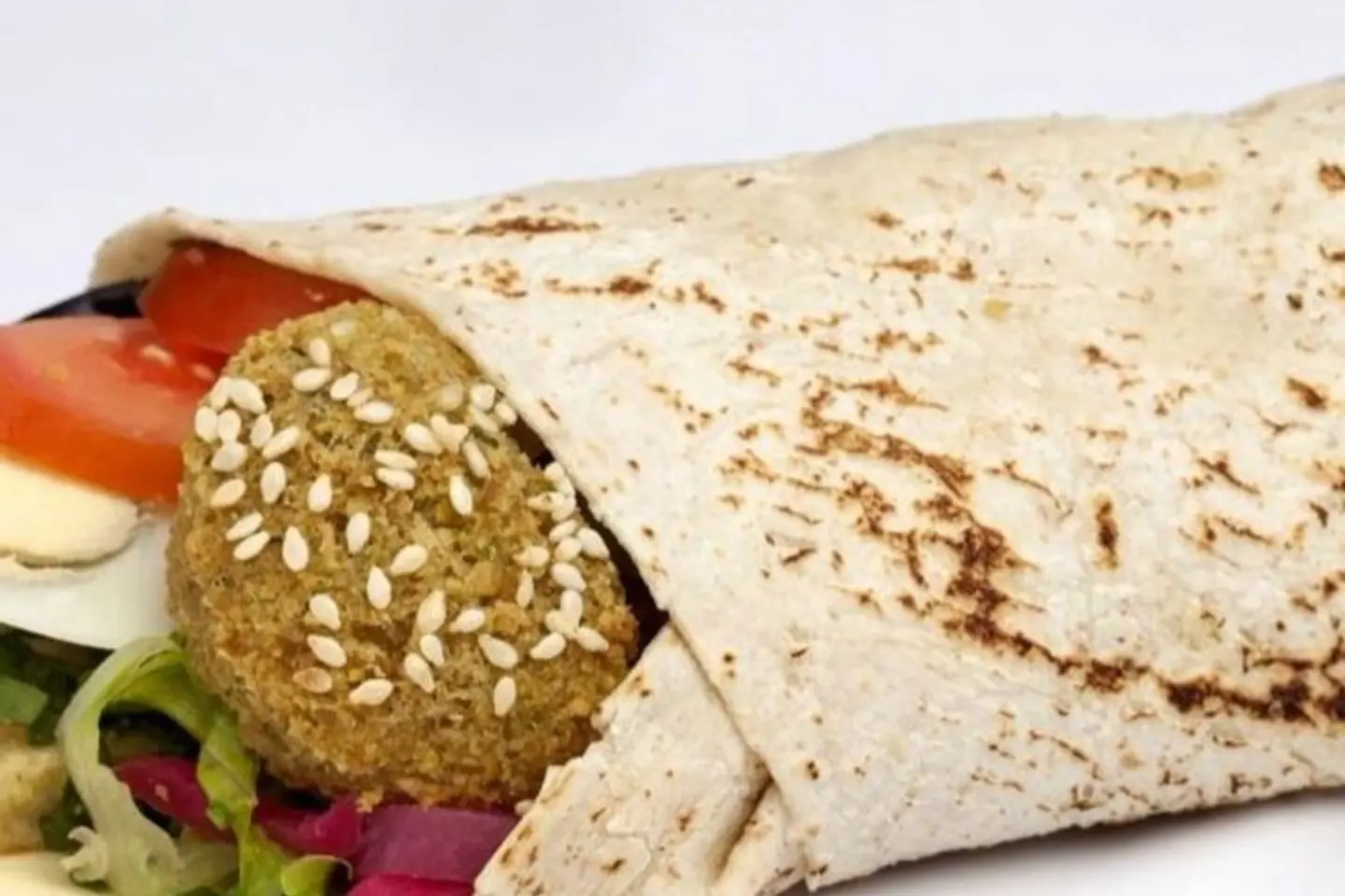 سندويش فلافل مشكل