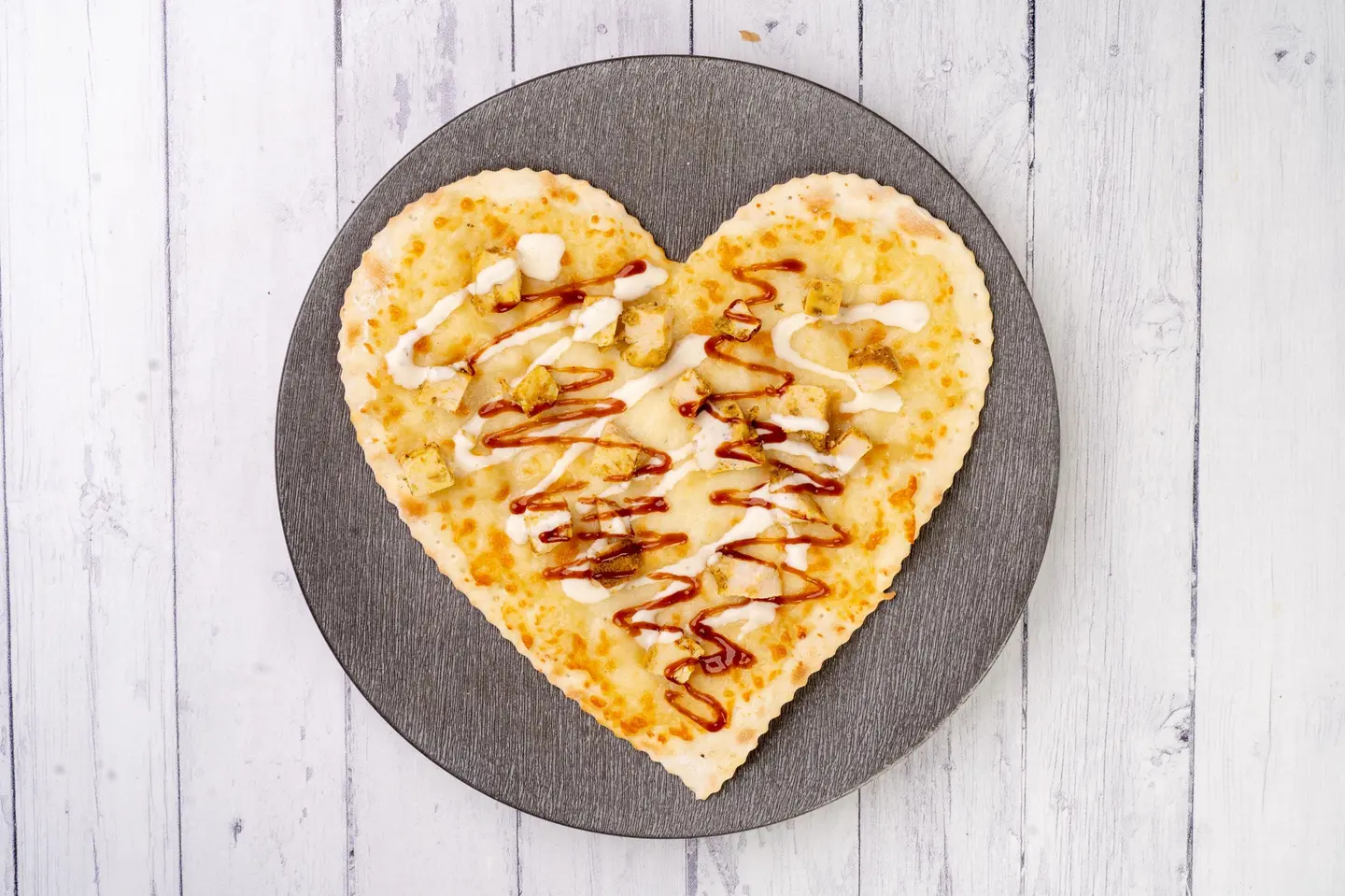 Chicken Heart Shape With Bbq