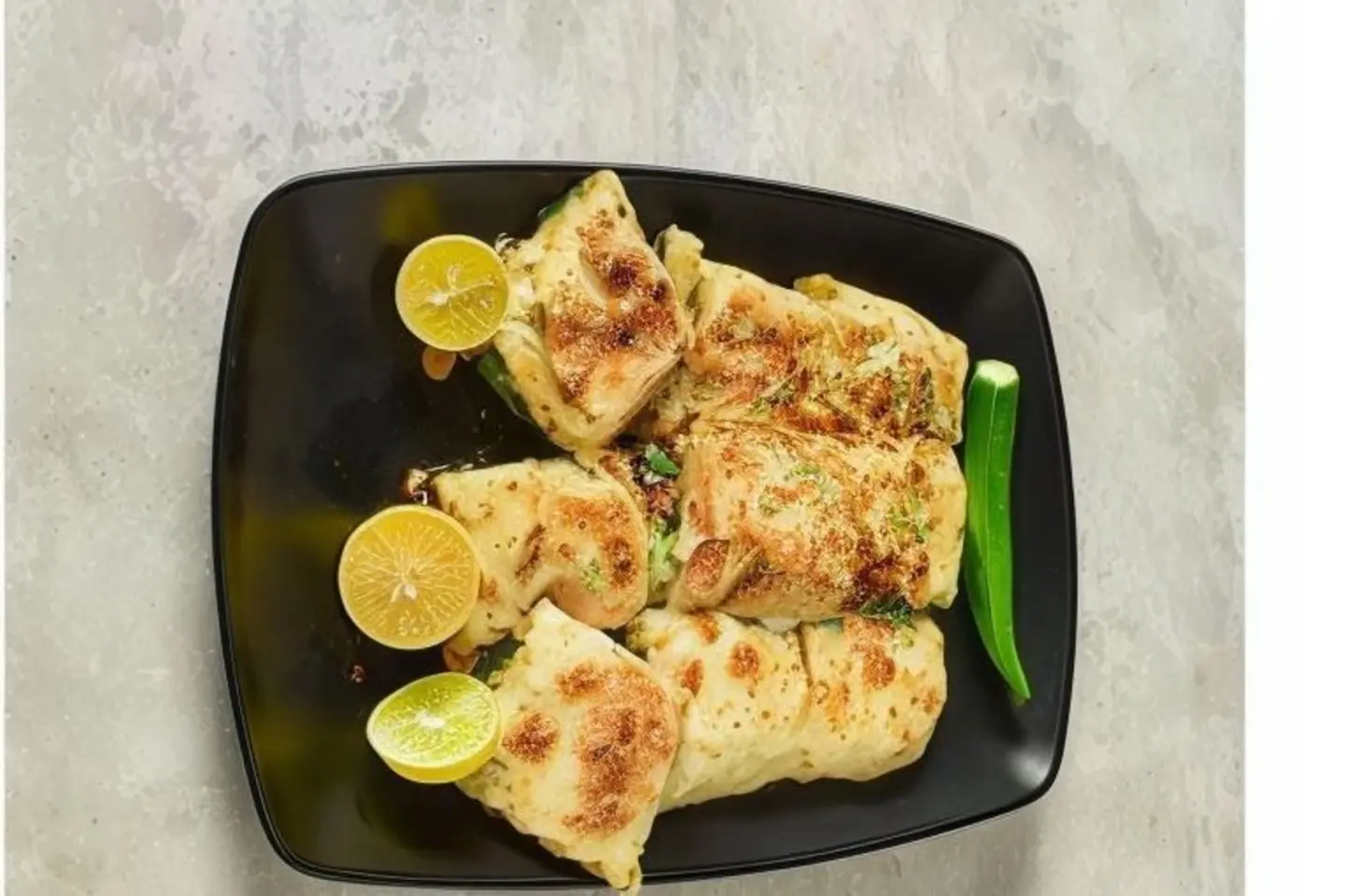 مطبق دبل خضار بيض