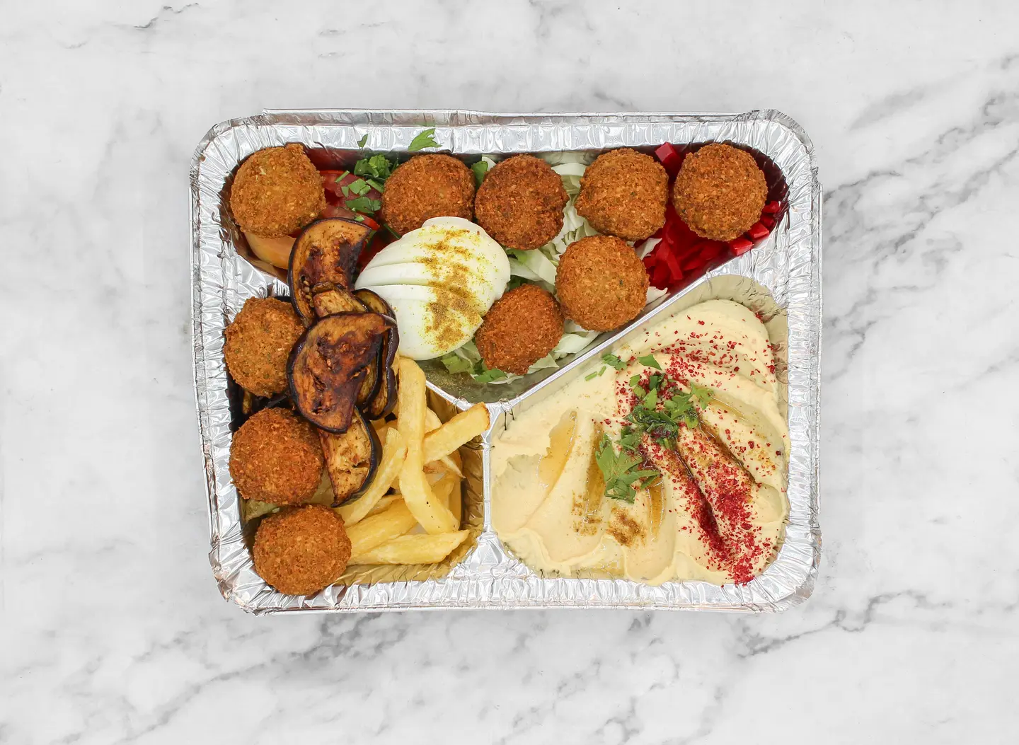 صحن فلافل صغير