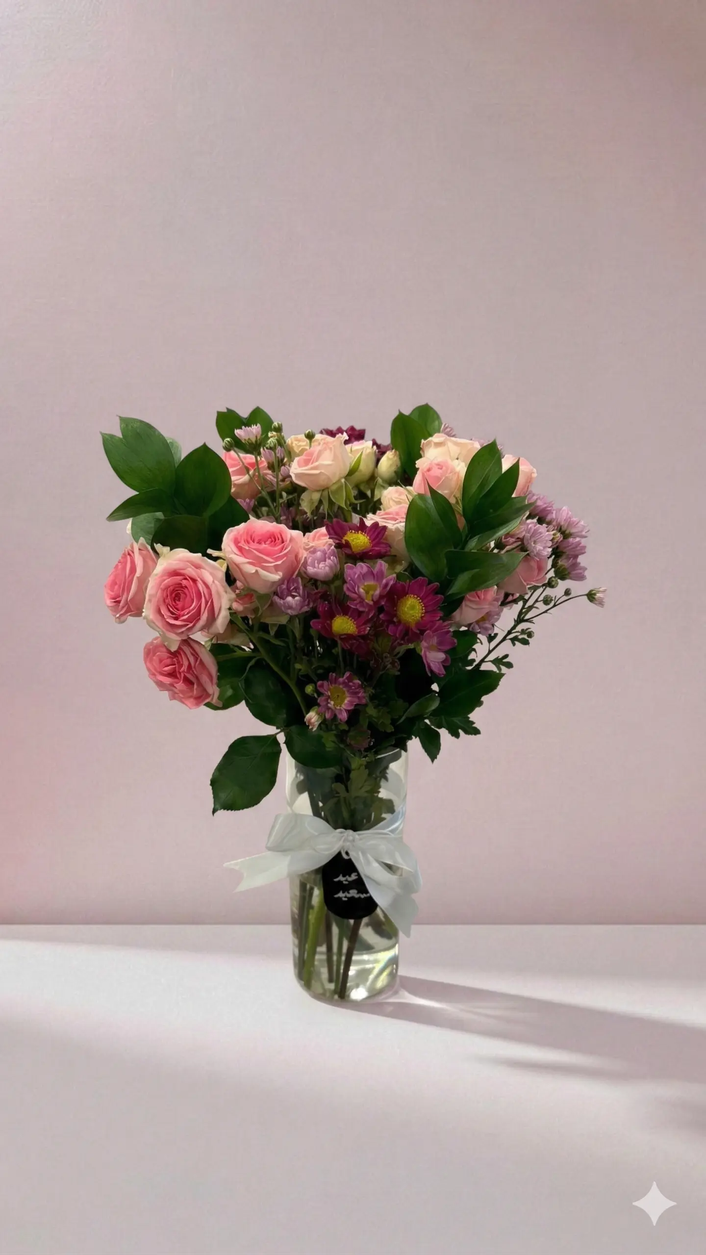Mixed Flower Bouquet In A Vase