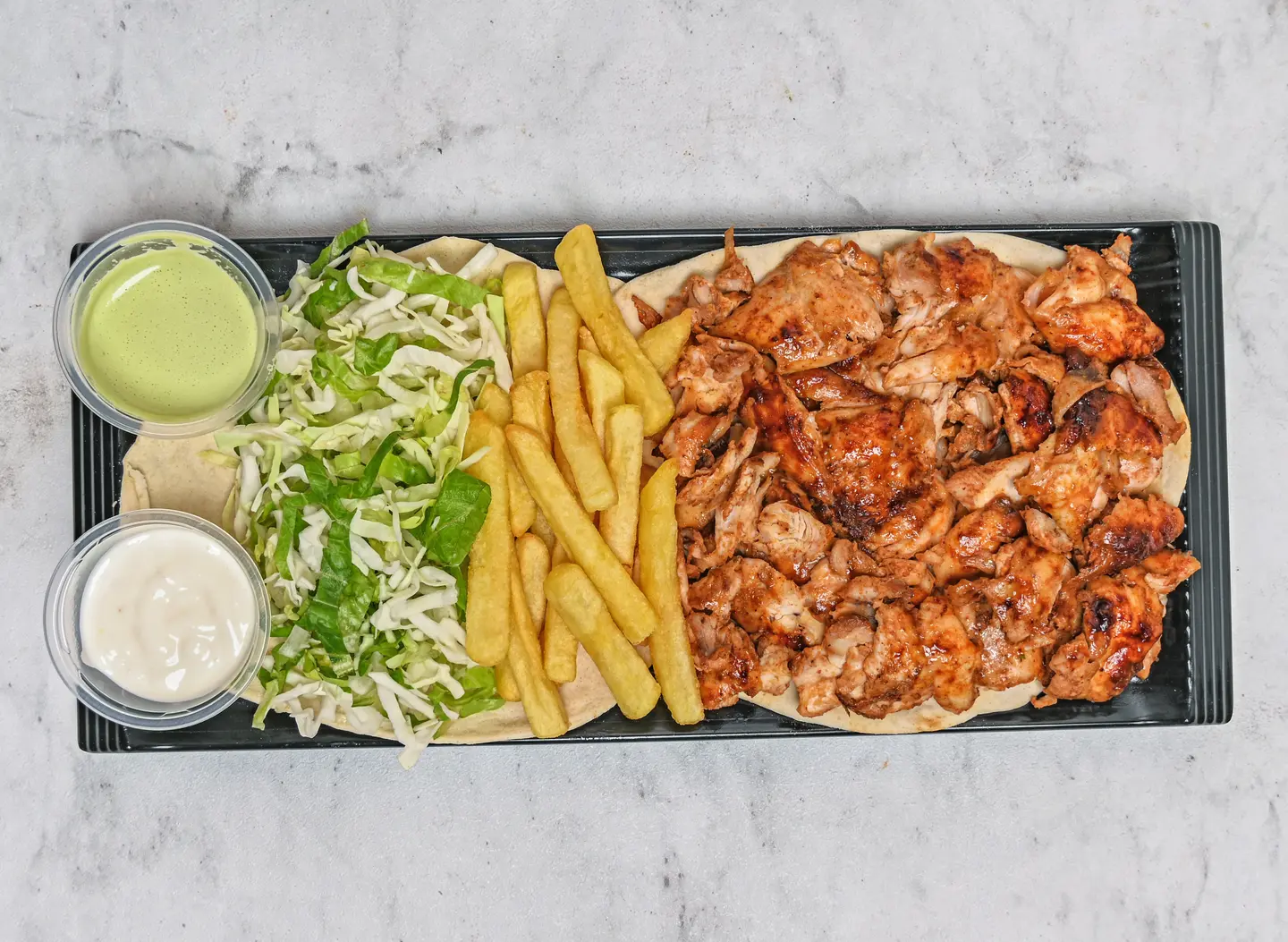 صحن شاورما دجاج