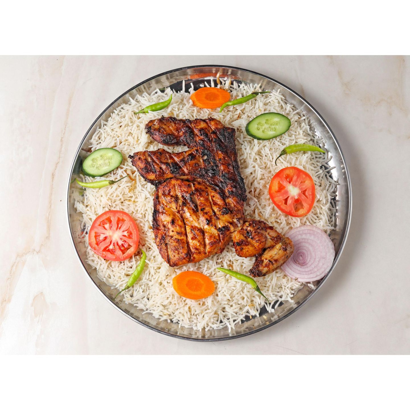 دجاج مشوي مع الأرز