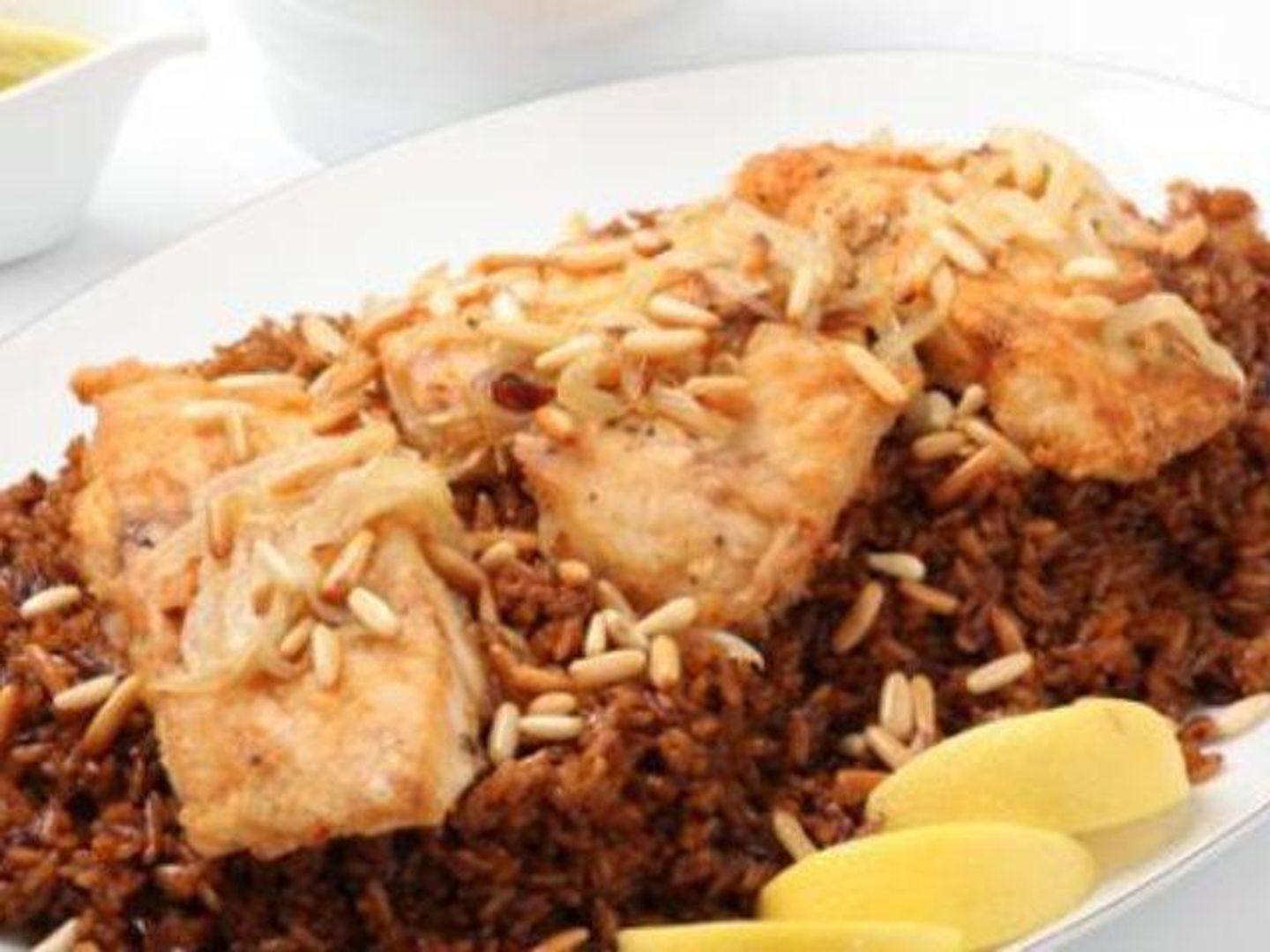 ارز صيادية مع السمك