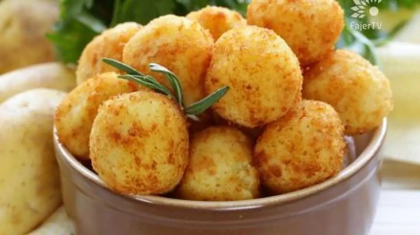 Potato Balls With Cheddar Cheese