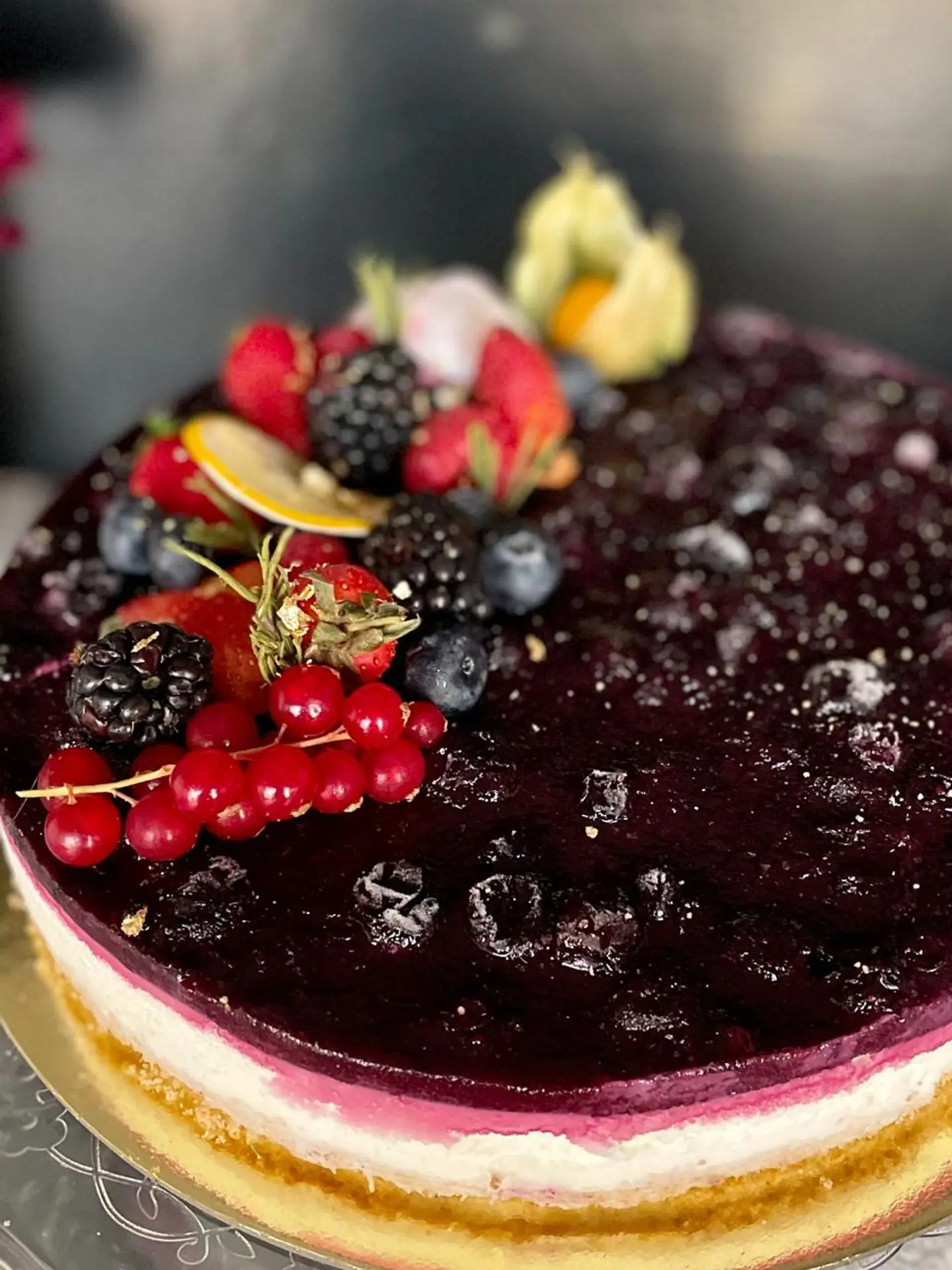 Blubeery Gelato Cheesecake