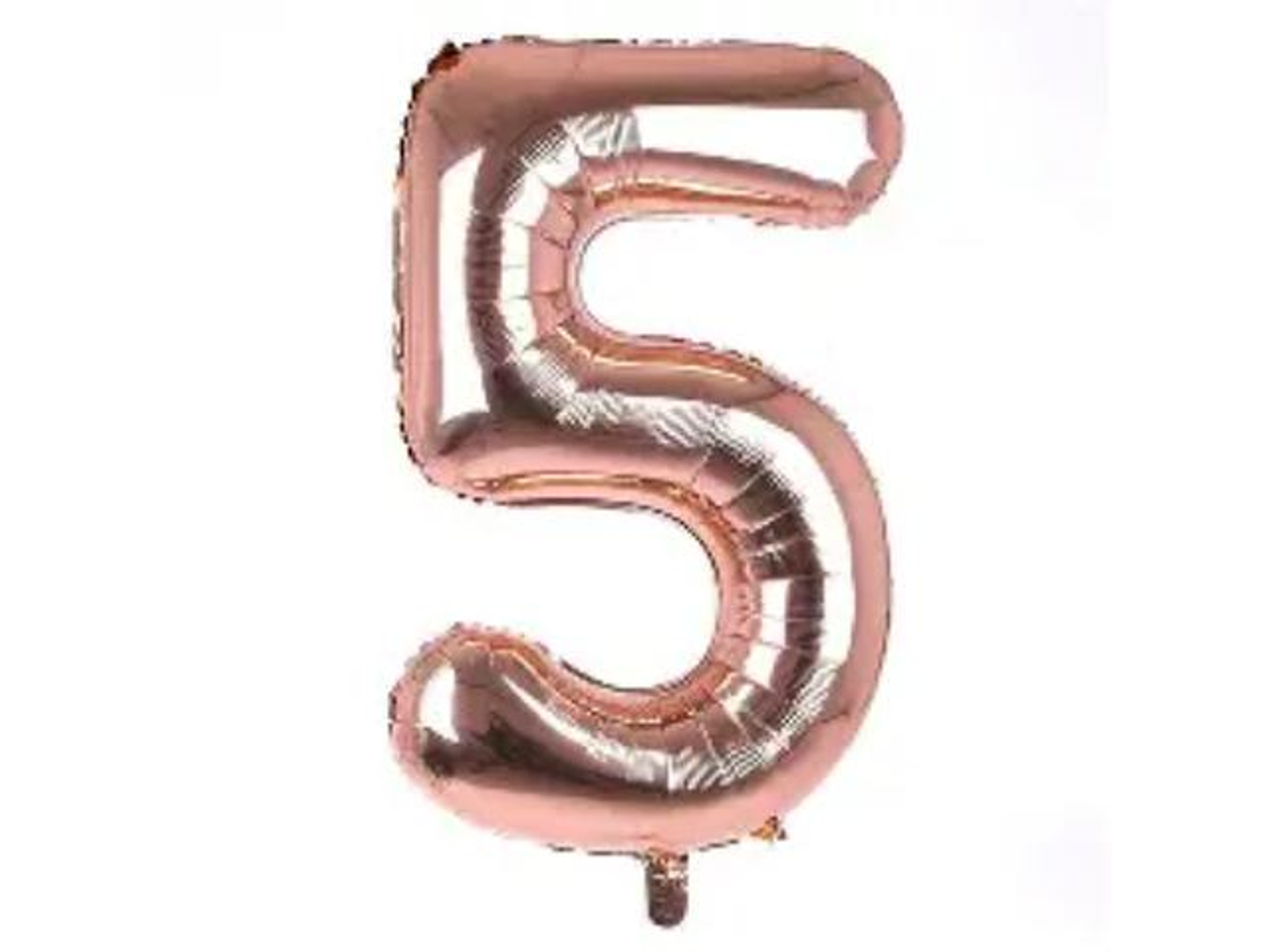 Rose Gold Numbers Balloons 5