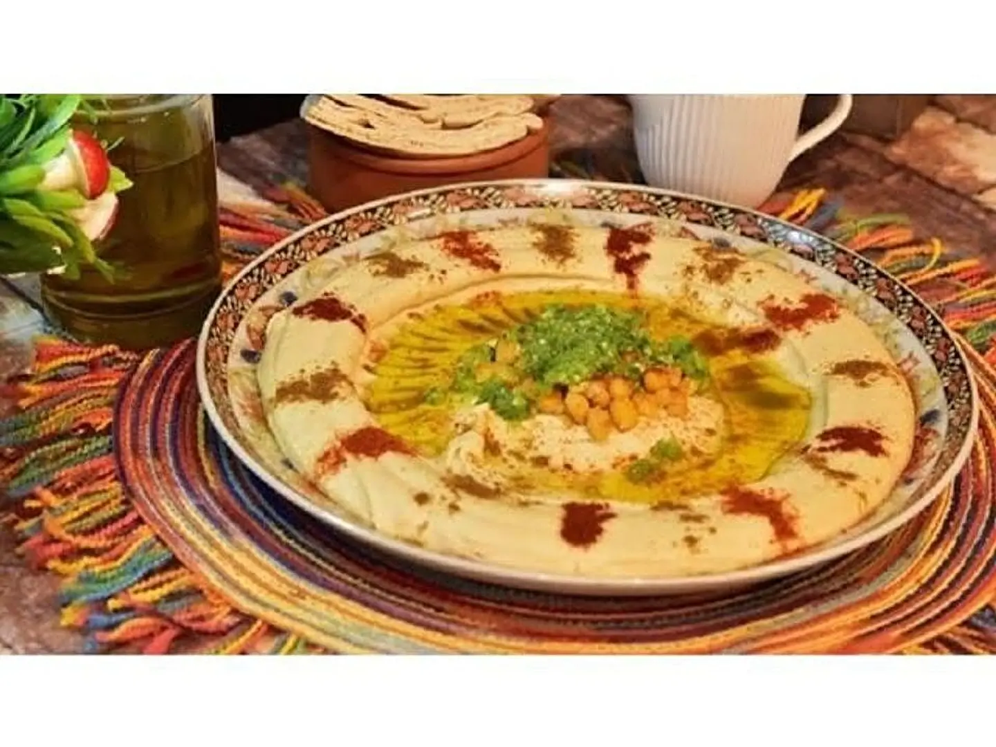 Beirut Style Hummus Plate
