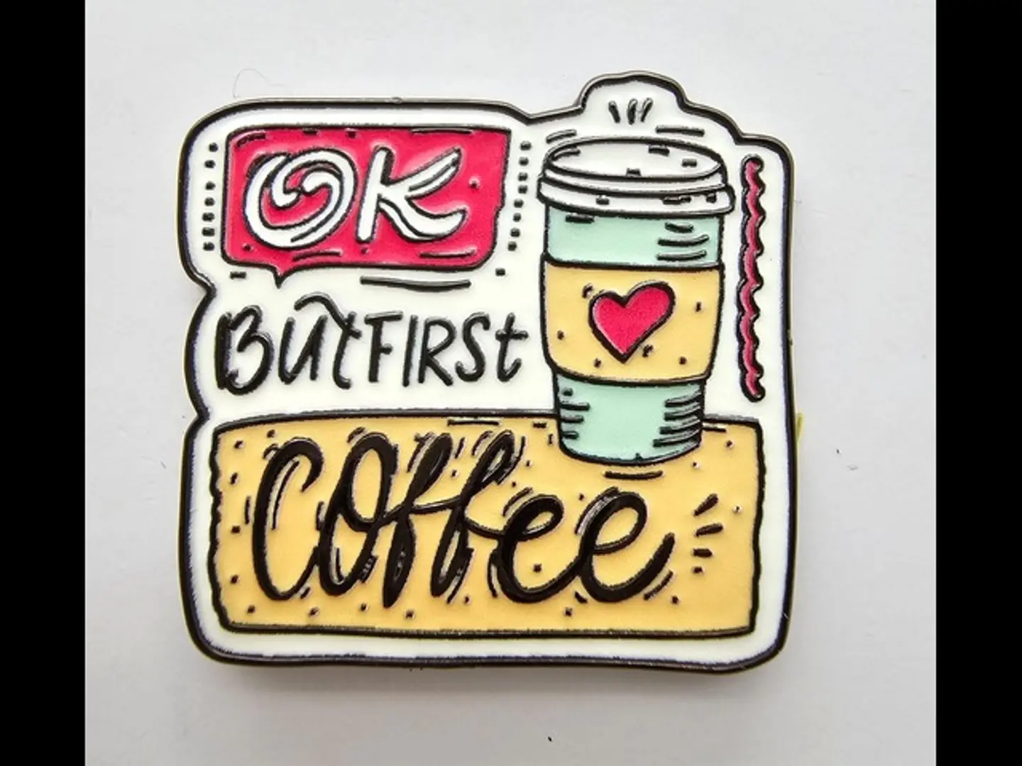 Coffee Love Metal Mobile Sticker 0308