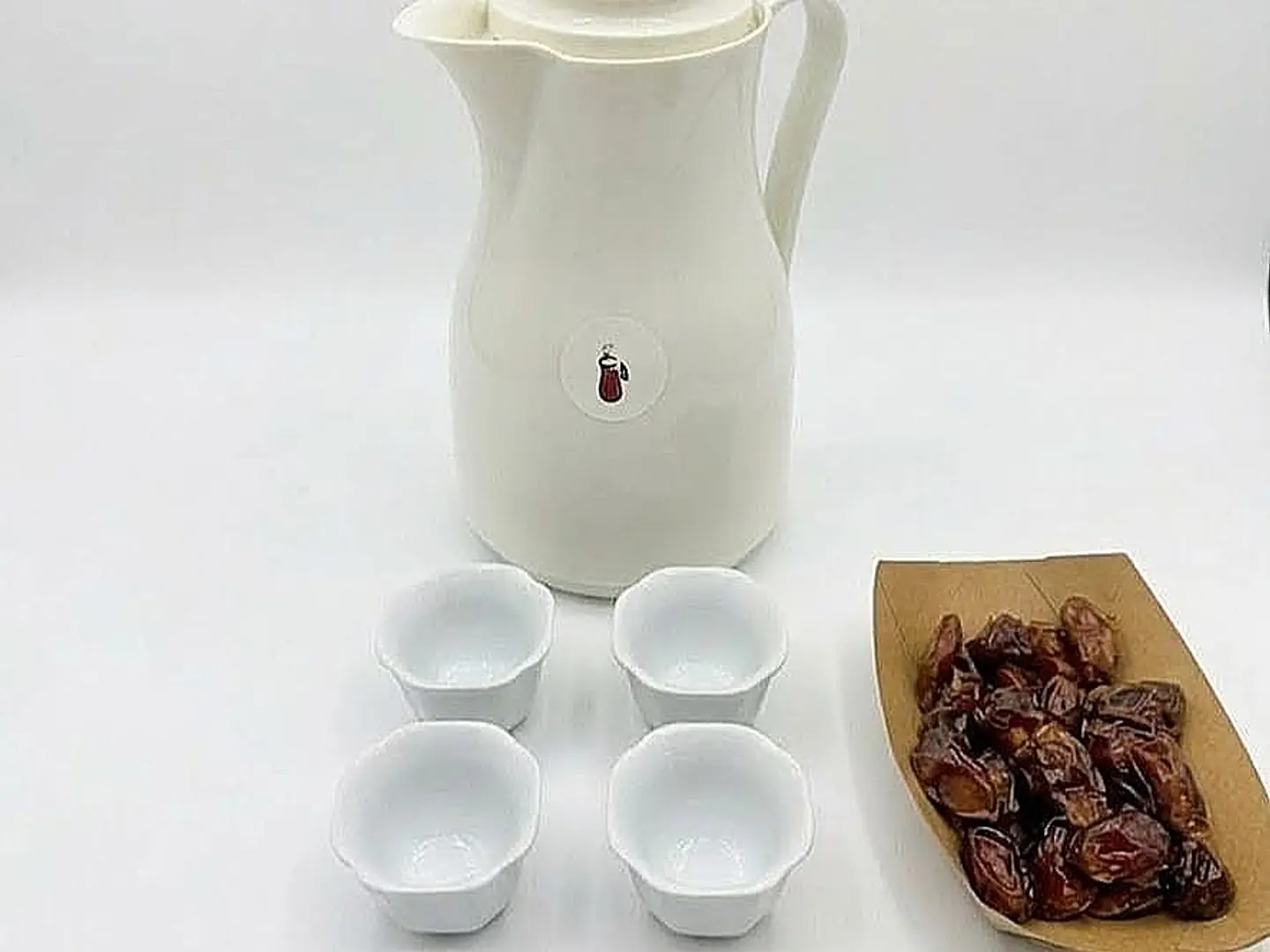 Arabic Coffee Package With Cups And Dates
