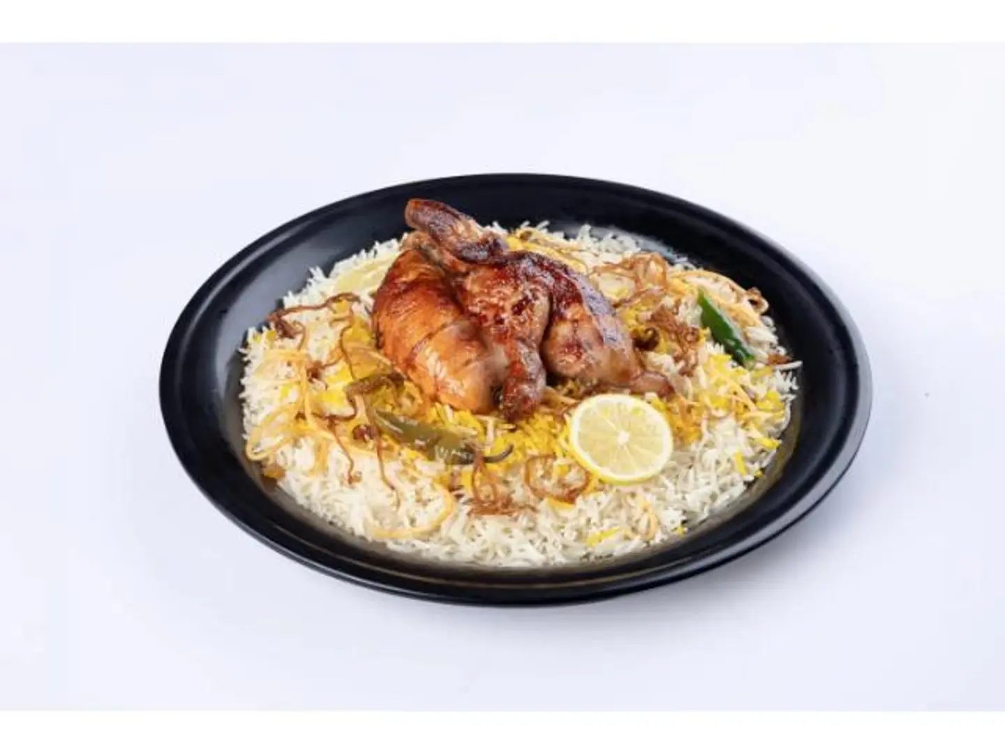 نصف شواية مع أرز شعبي