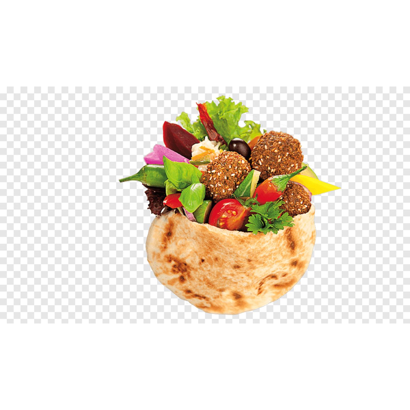 ساندوتش فلافل فطير