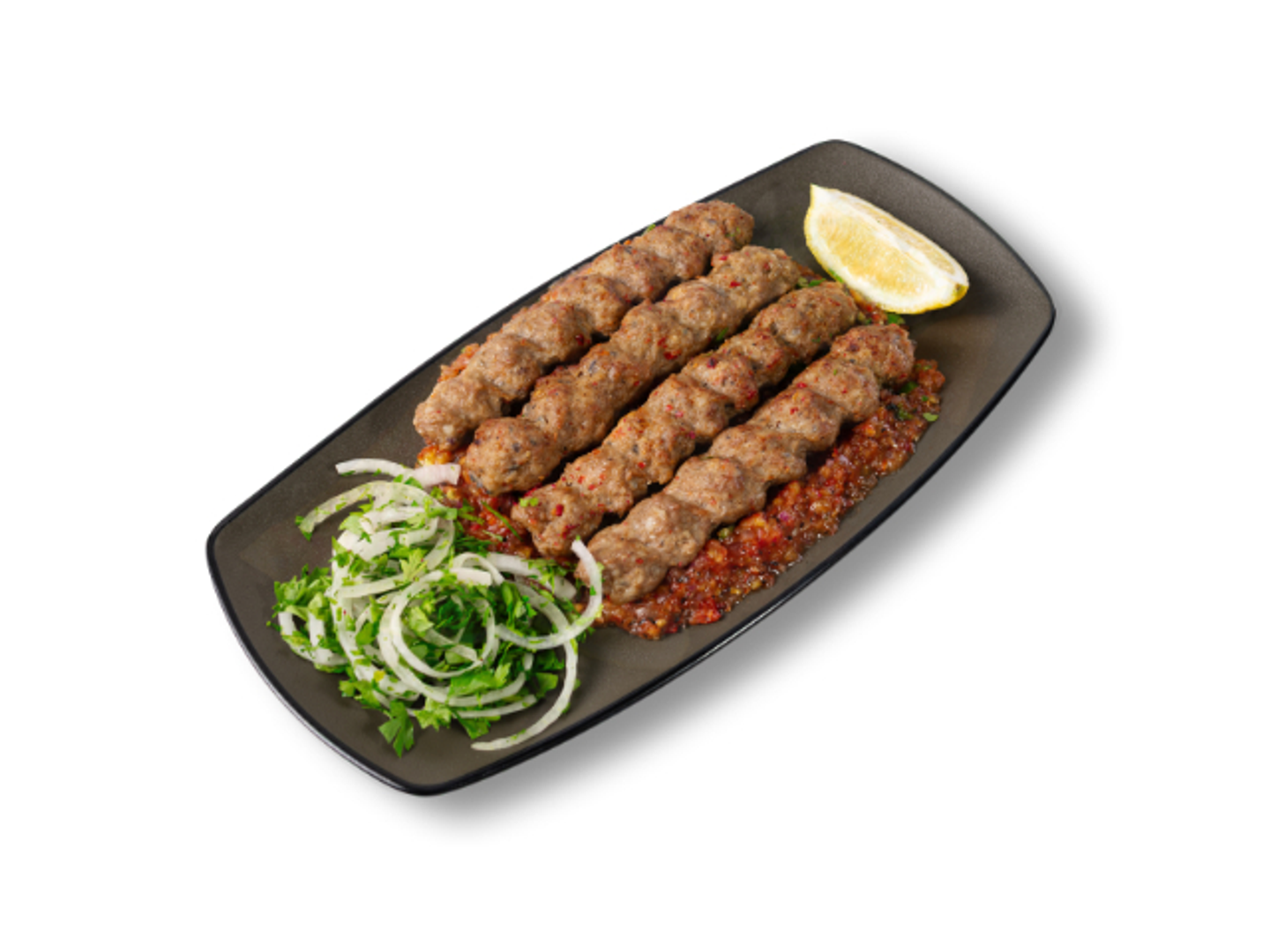 4 Skewers With Sauce