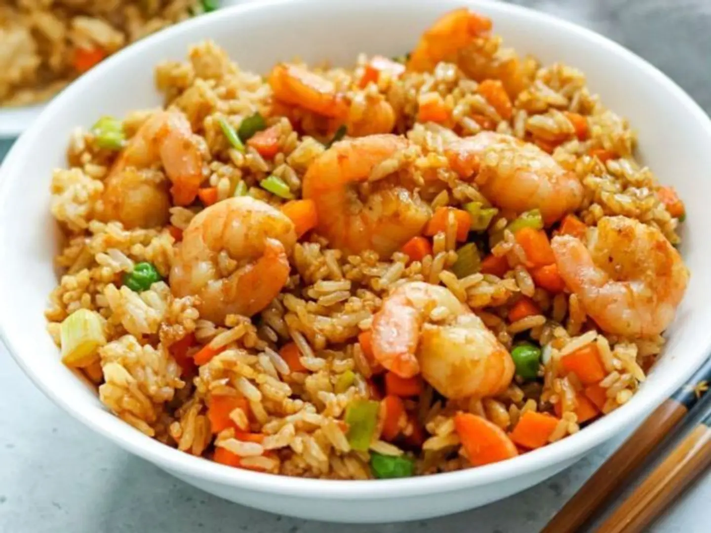 أرز مقلي بالروبيان