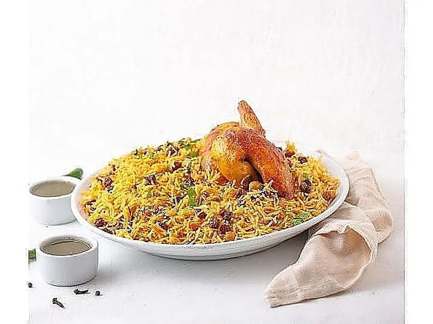 ربع حبة دجاج شواية مع الرز