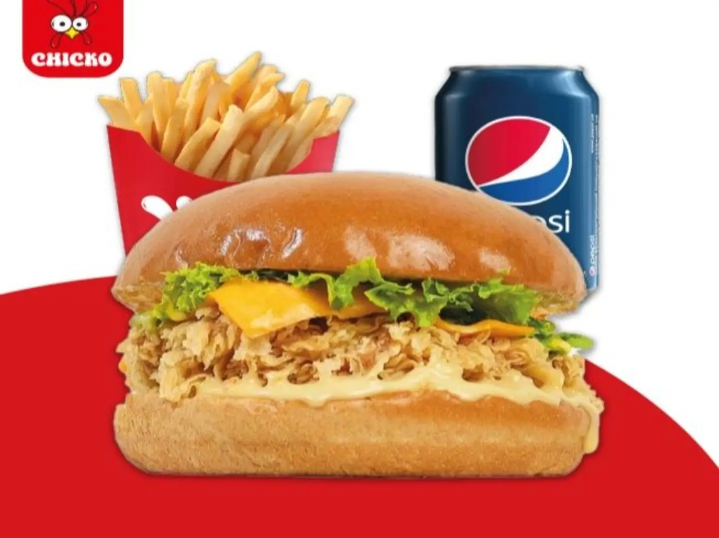 Honey Mustard Burger Meal