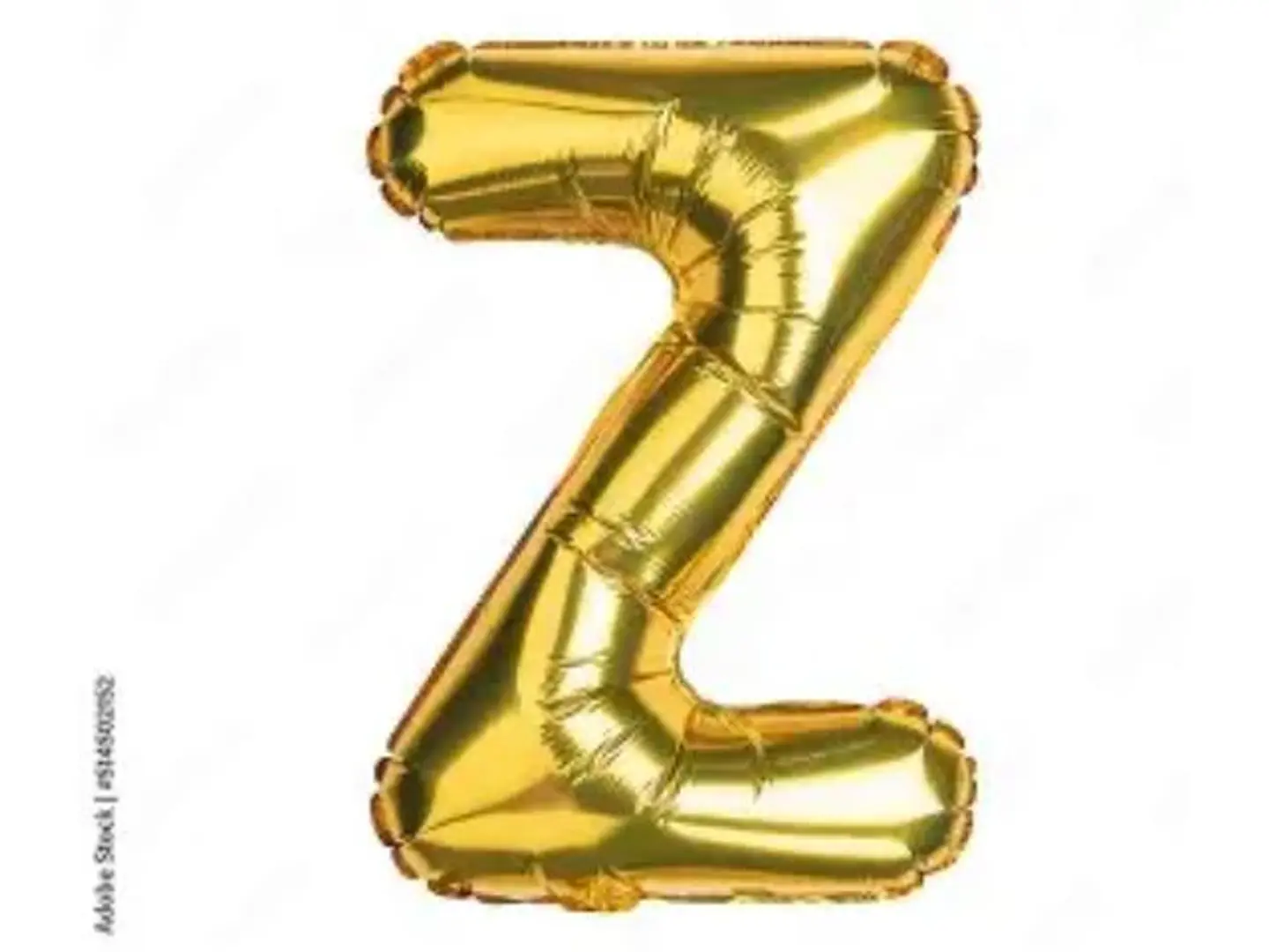 Gold Letter Balloon Z