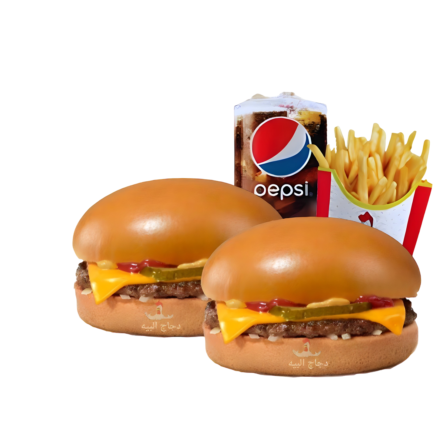 وجبة توين بيف برجر