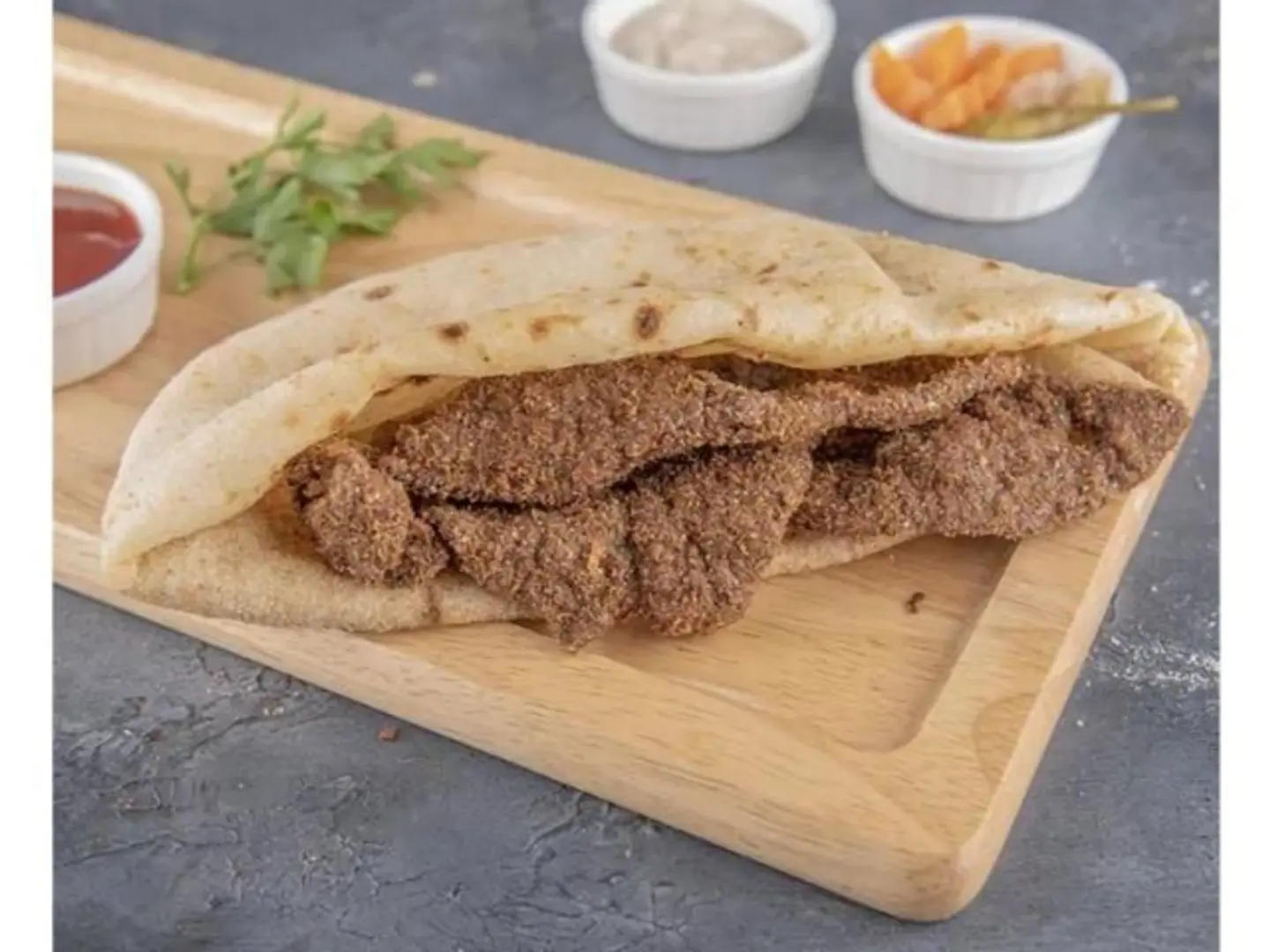 Red Or Alexandrian Liver Sandwich In Local Bread