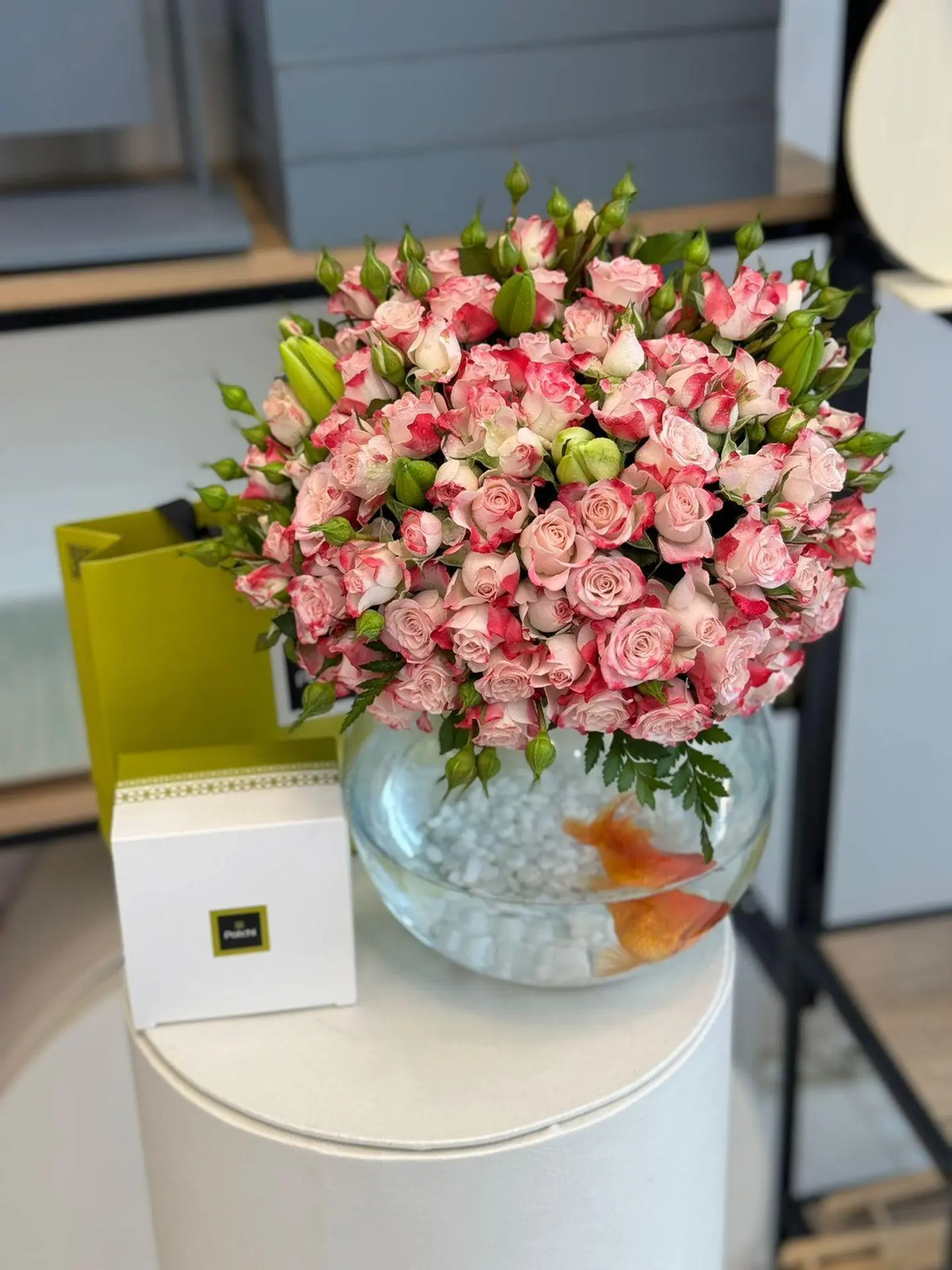 فازه ورد مع السمك وحلا من باتشي