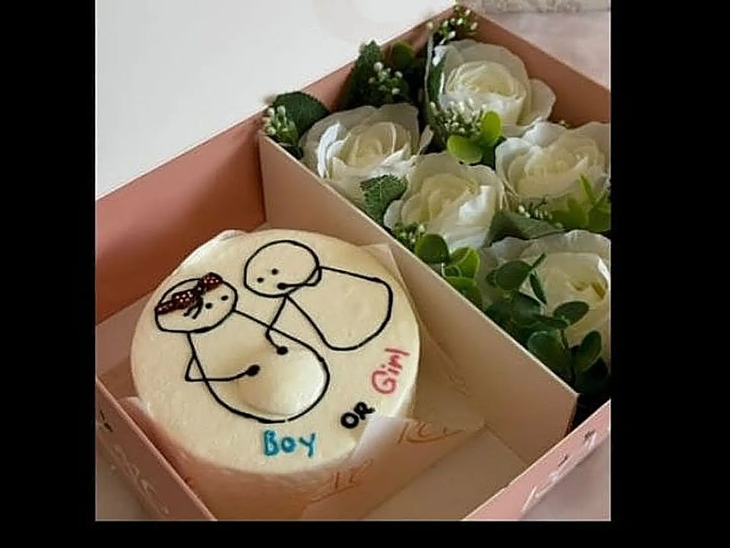 Gender Reveal Cake 1 Small Size