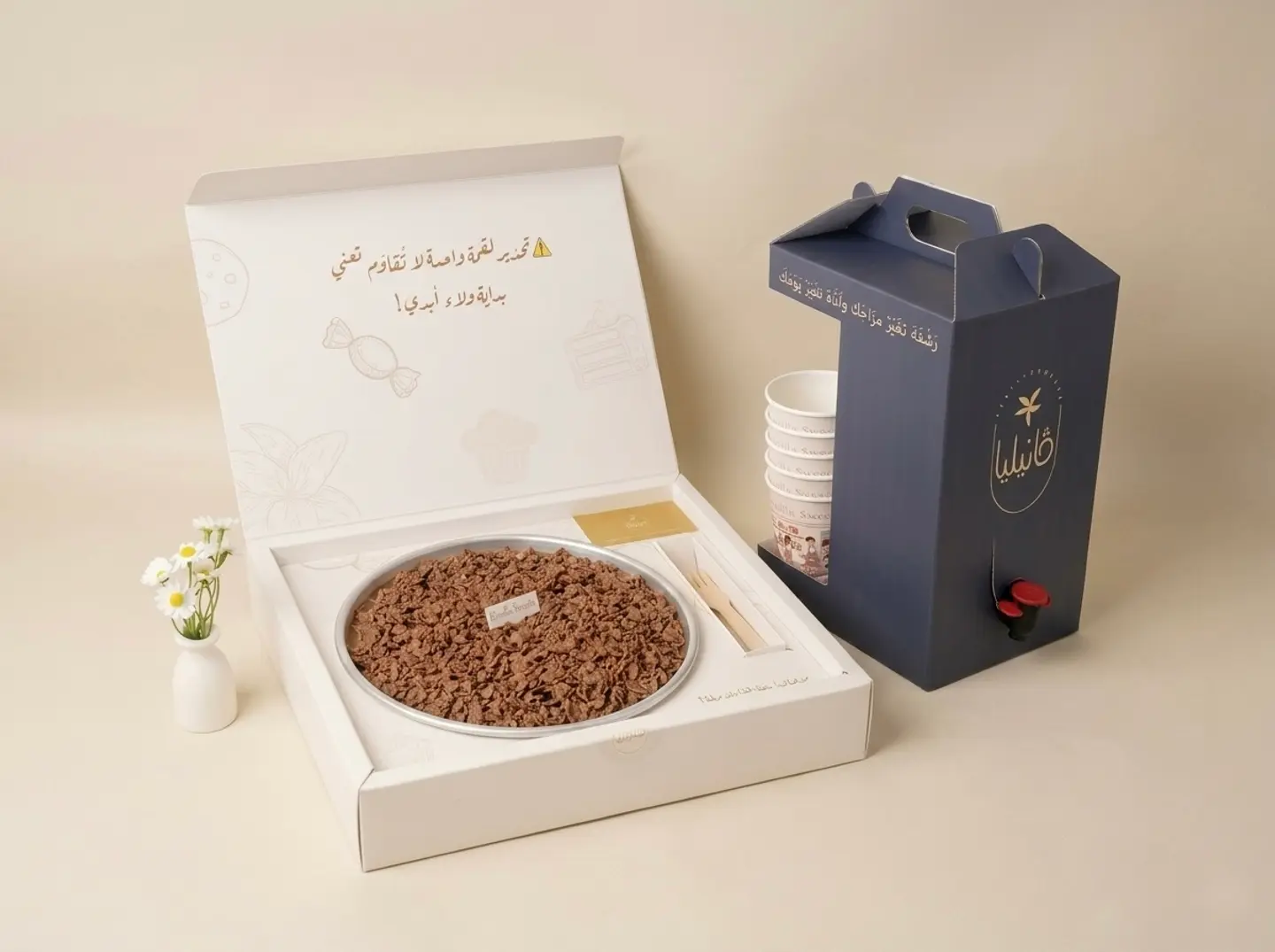 Double Crunchy Cake And Black Coffee 1 Liter