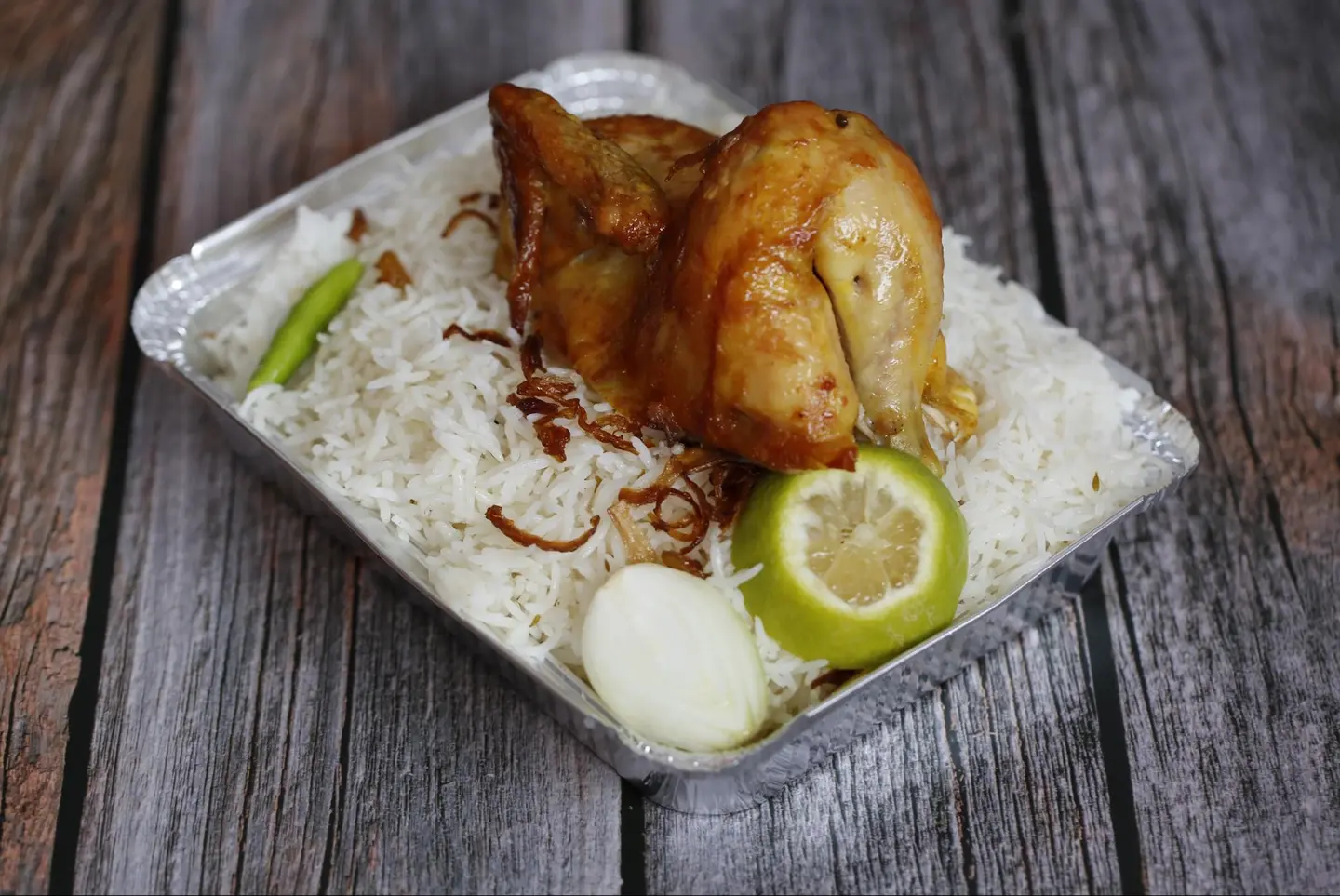 نص دجاج شواية رز بشاور