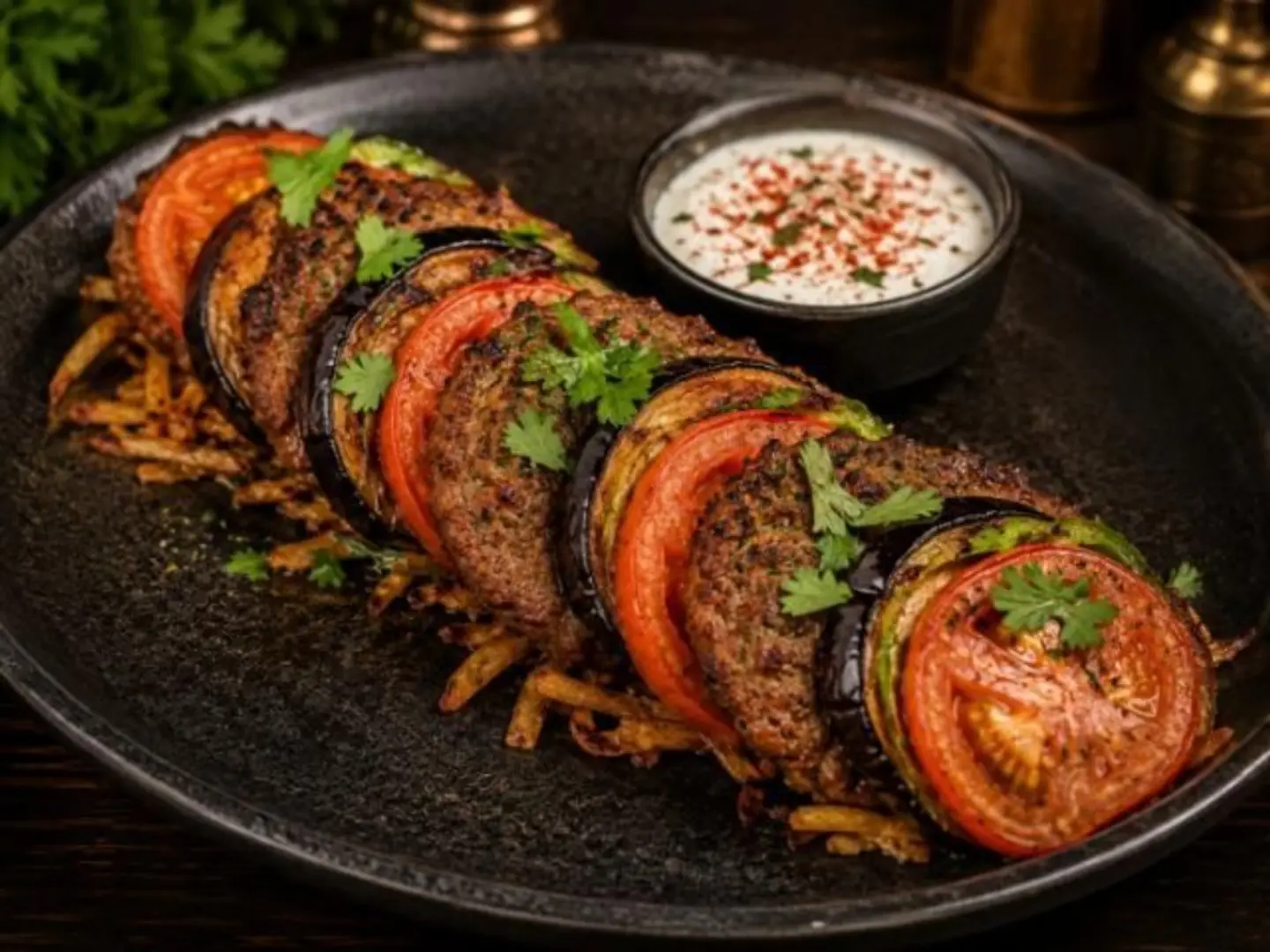 Butuqqo With Tomatoes And Eggplant