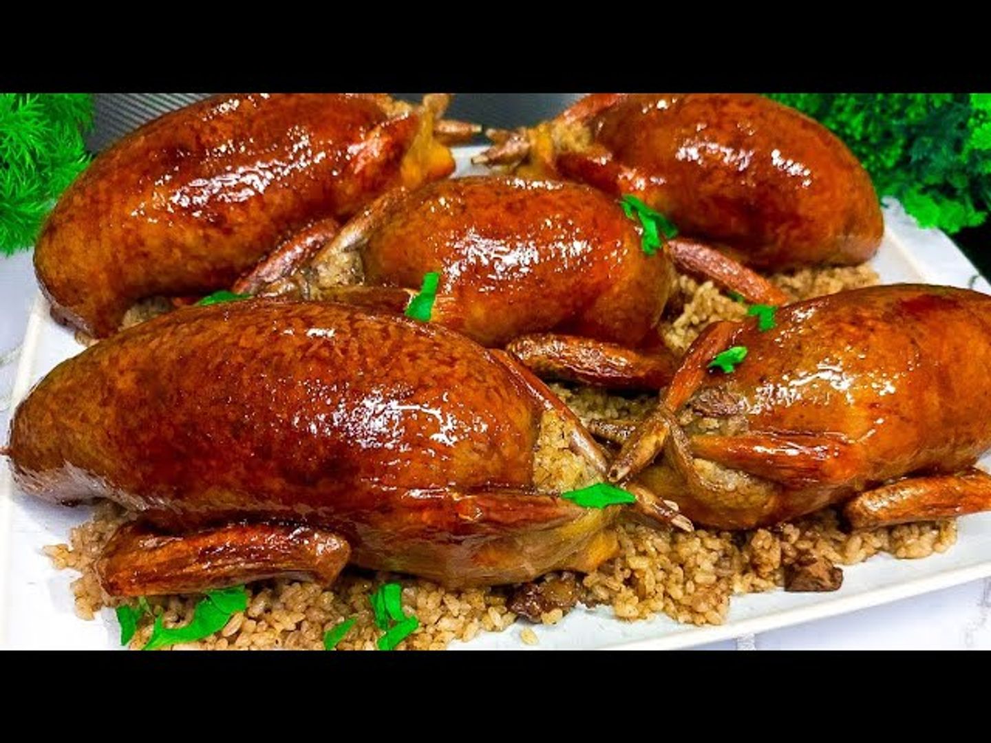 Stuffed Pigeon With Rice And Vegetables