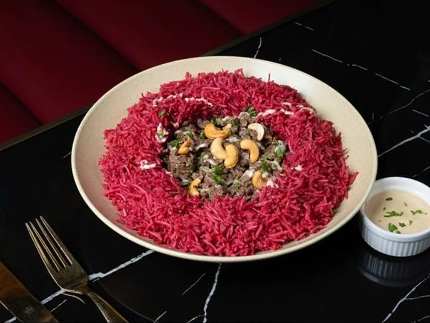 رز شمندر بلحم