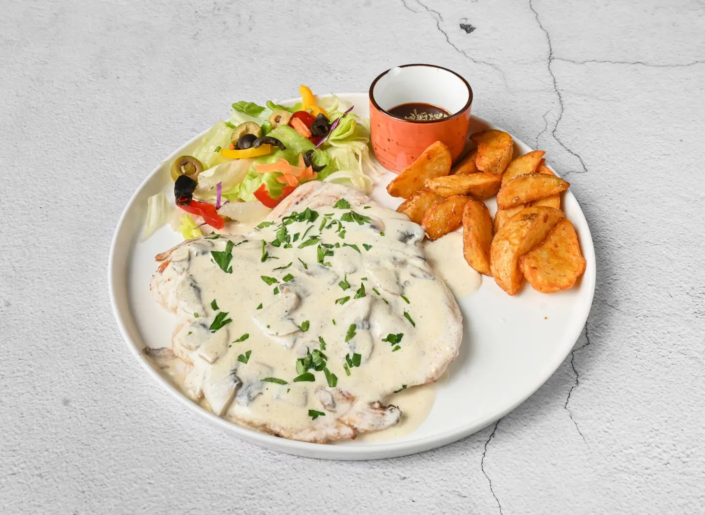 ستيك تشيكن قورقونزولا