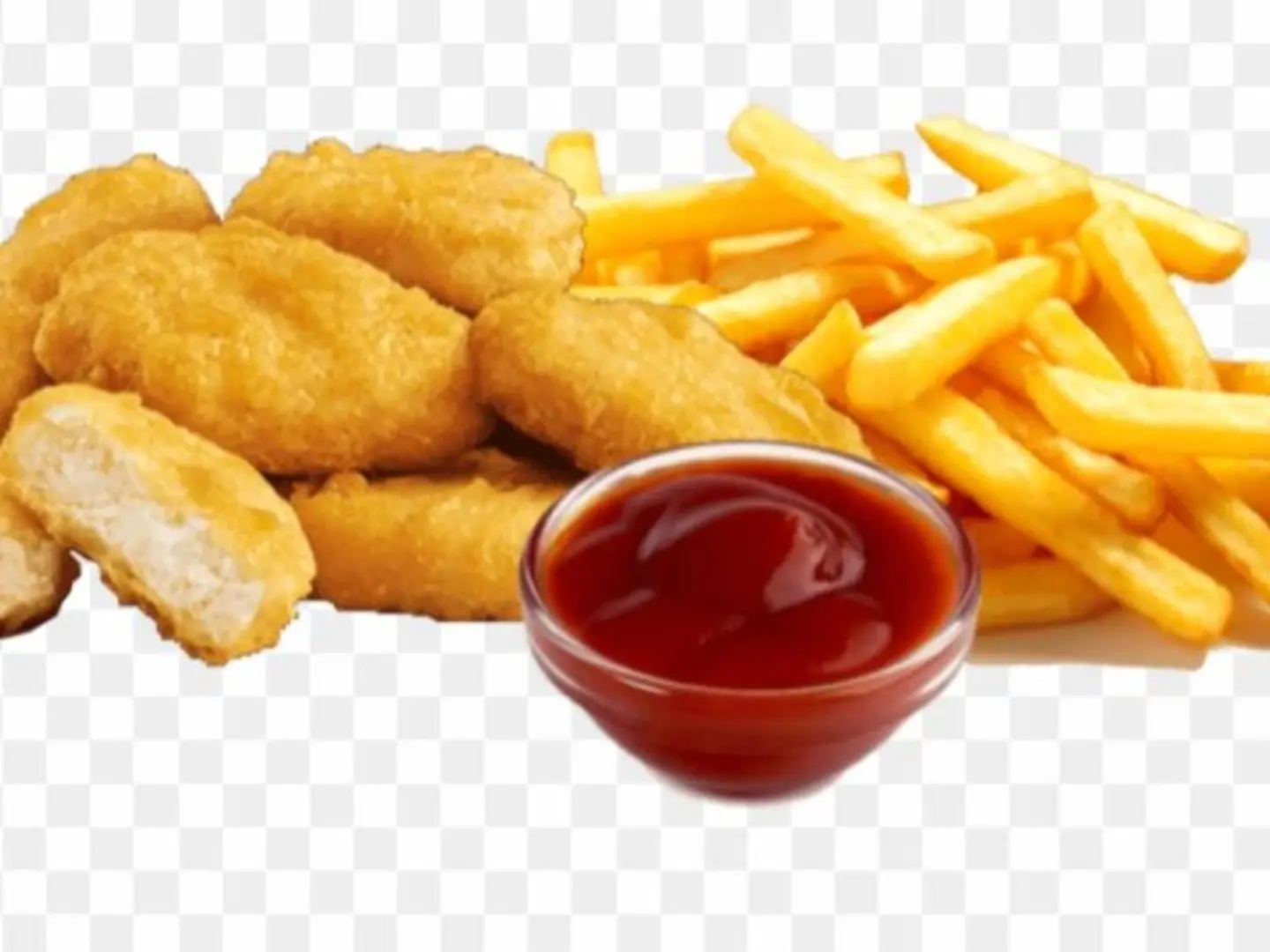Chicken Nuggets 4 Pieces With Fries