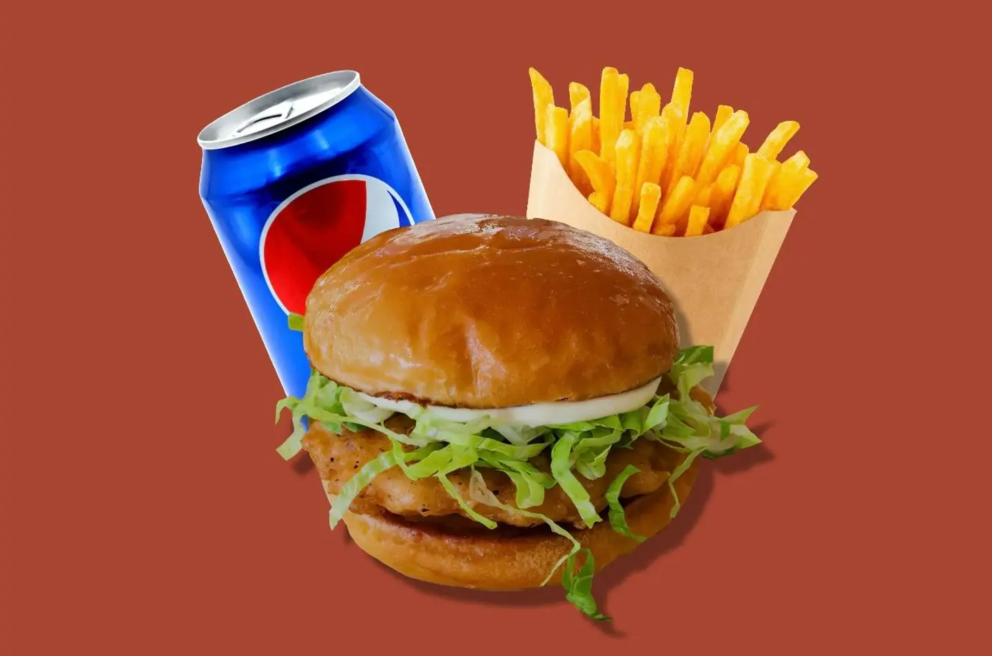 وجبة برجر دجاج