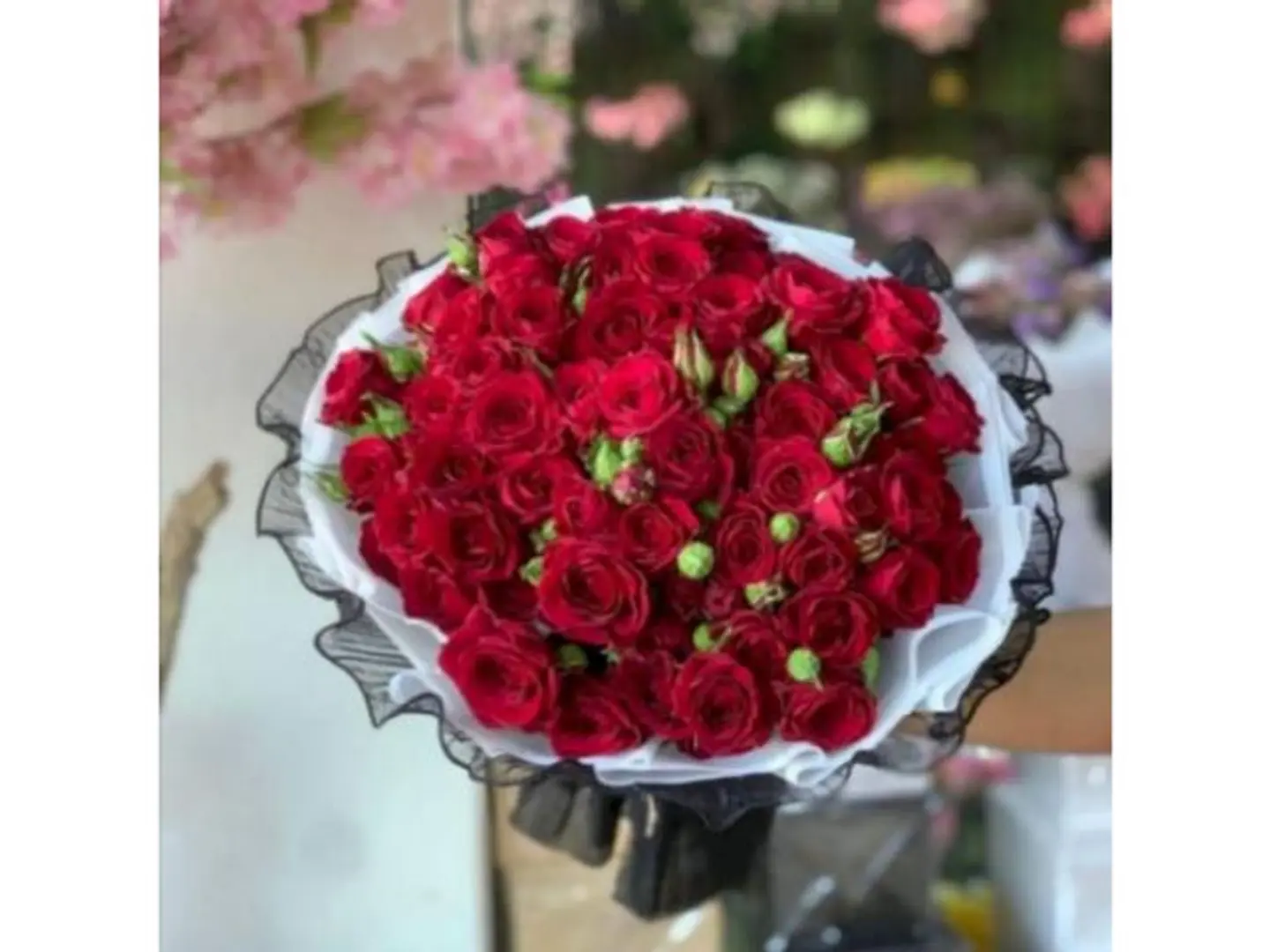 باقة الدانتل الاسود