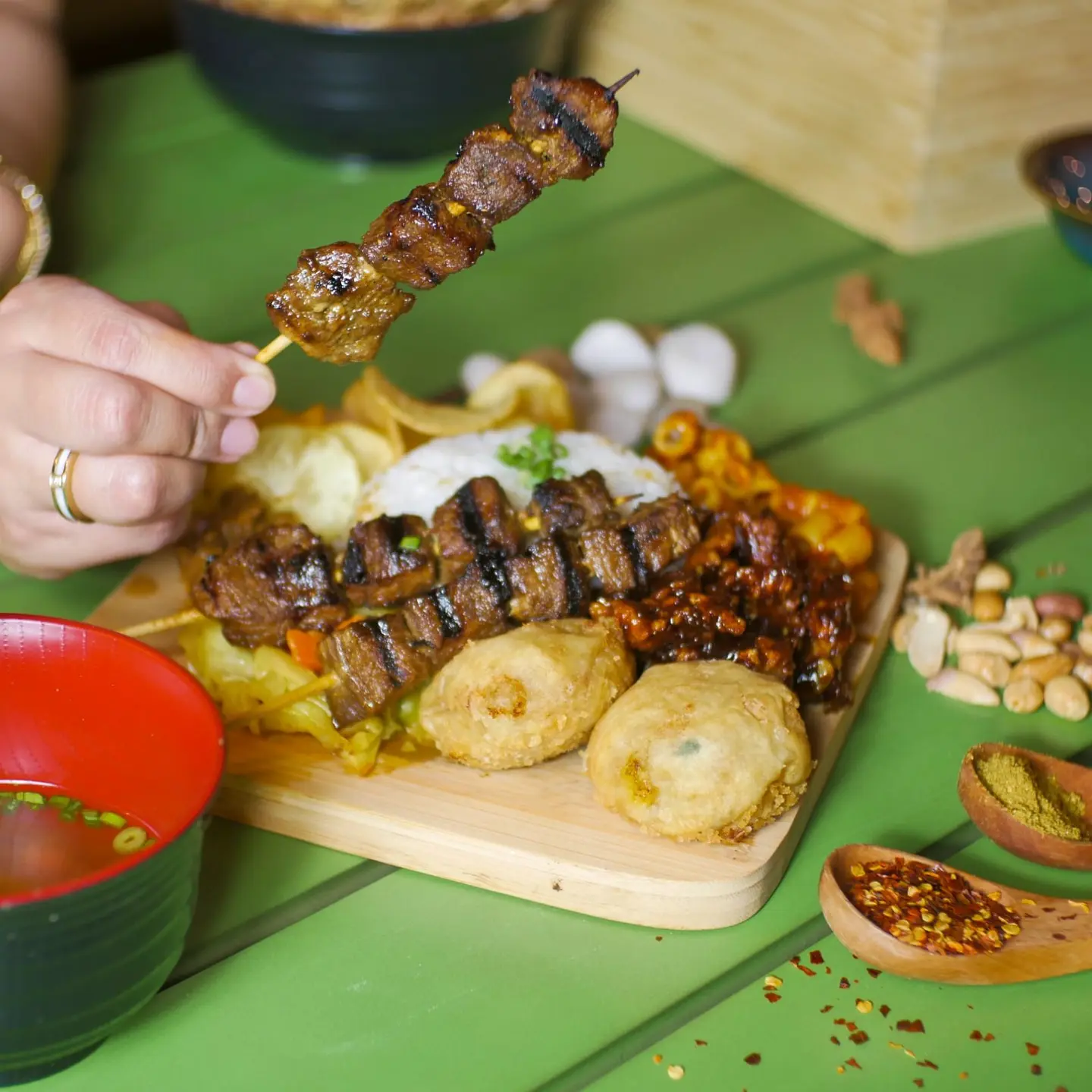 Mixed Platter Chicken Satay 2 Person