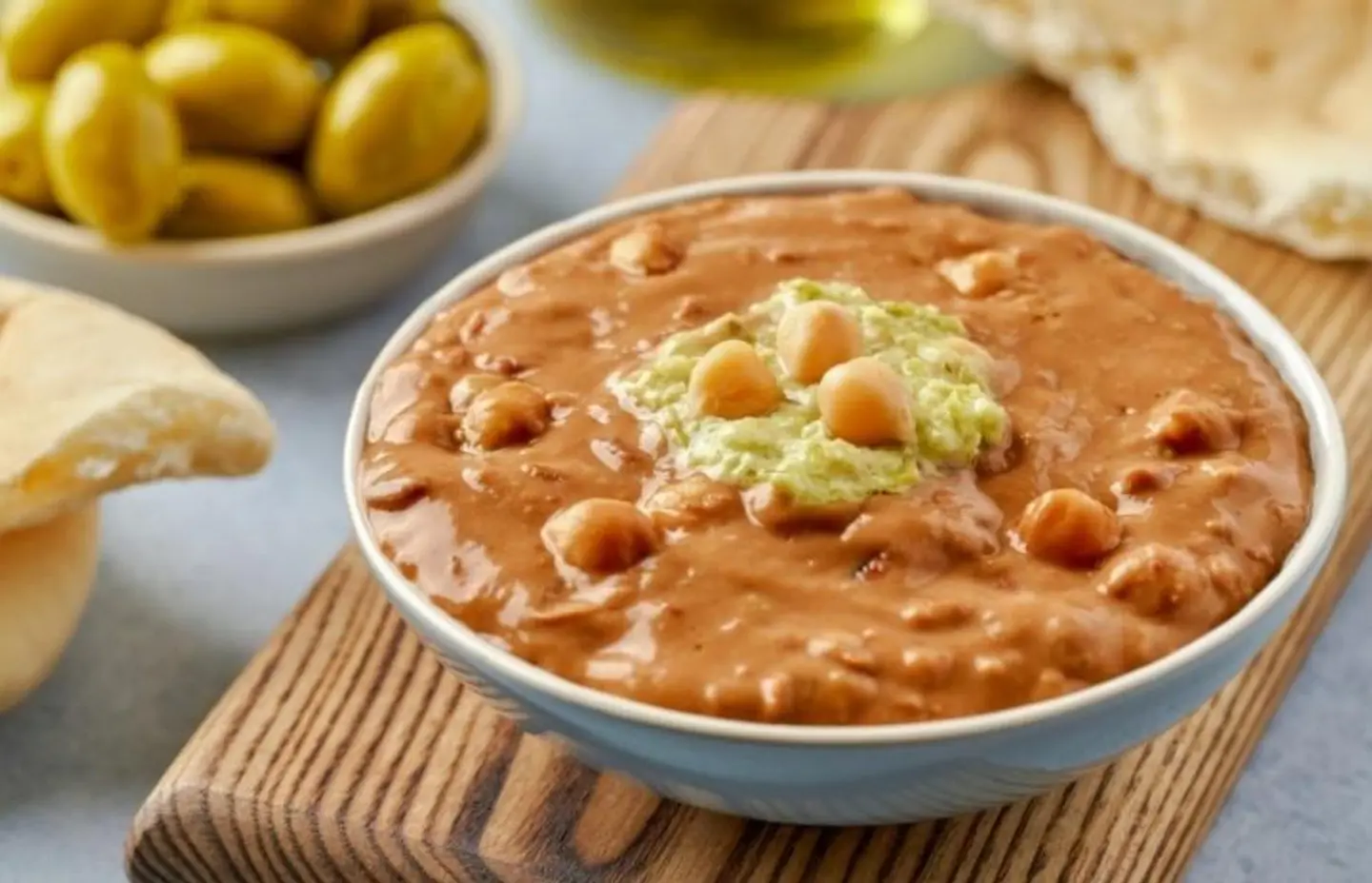 فول مع طحينية