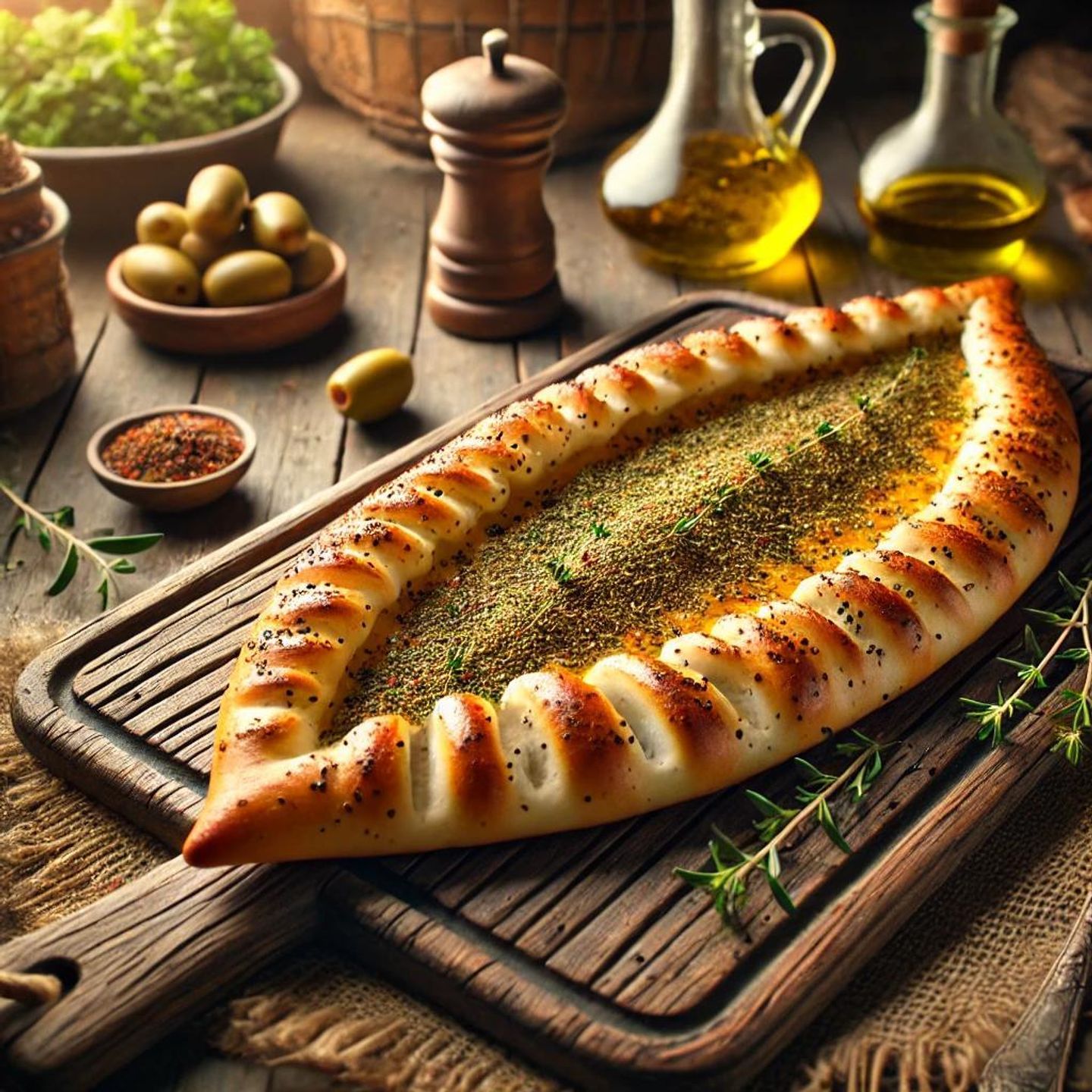 Turkish Plain Zaatar Manakeesh