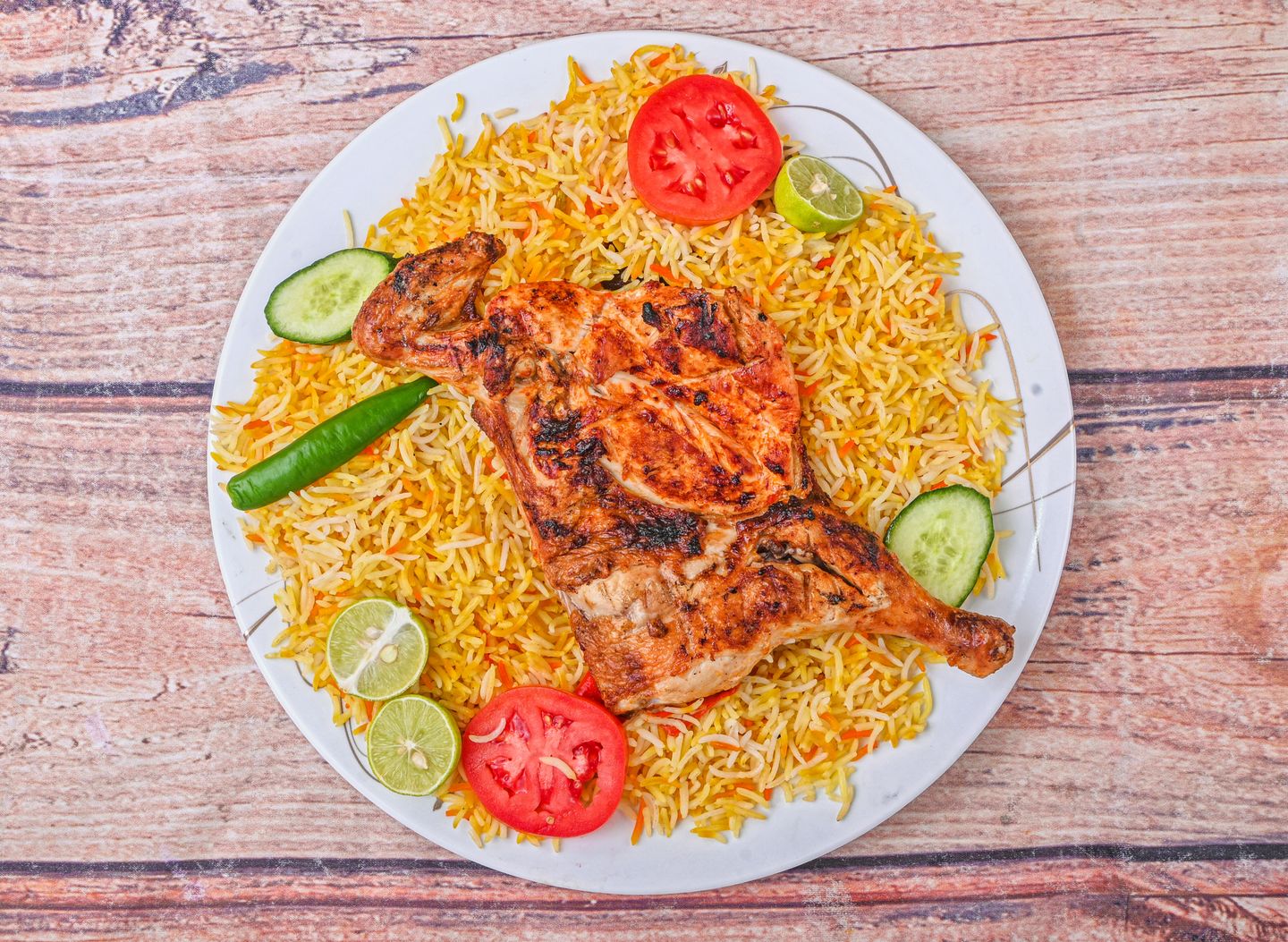 Charcoal Chicken With Rice