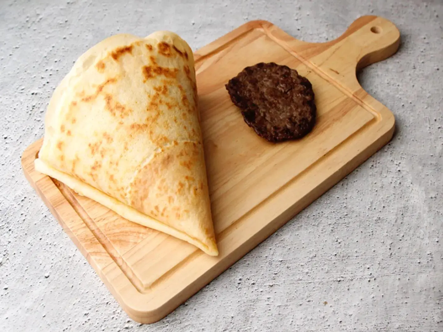 Beef Burger Crepe