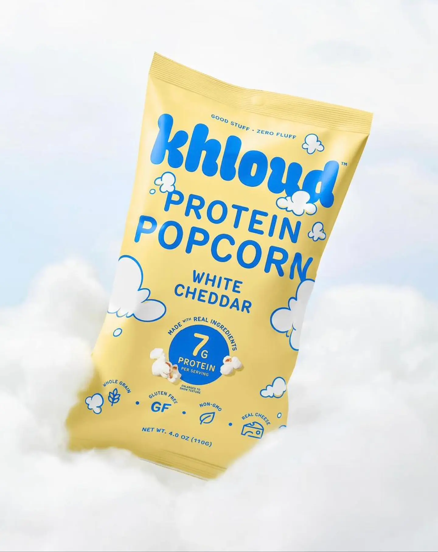 Khloud Protein Popcorn – White Cheddar