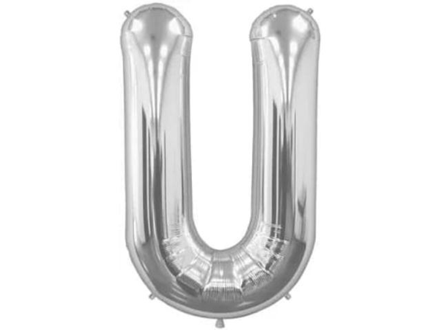 Balloon Letter U Silver
